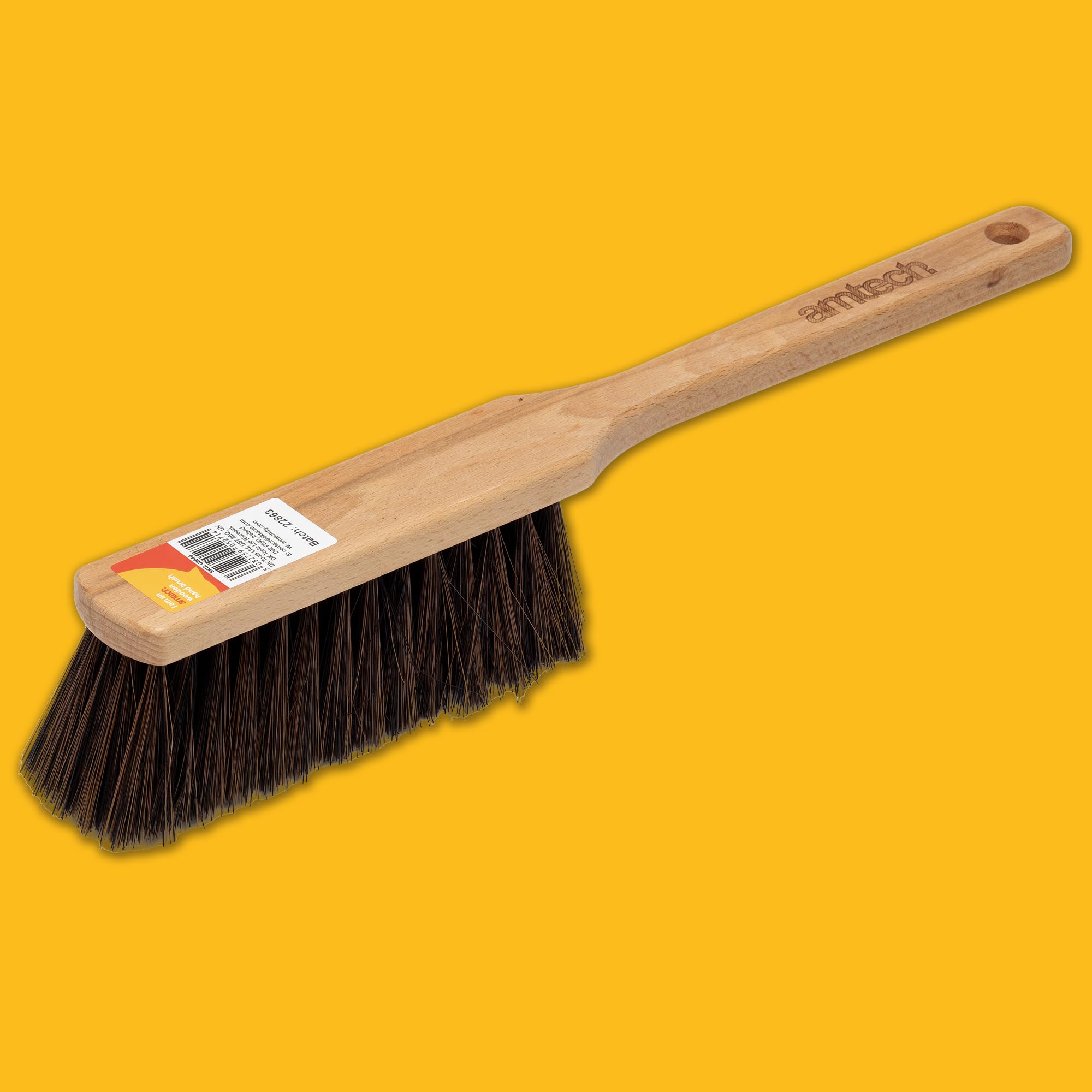 Amtech - Wooden Hand Brush for Indoor Gardening and Cleaning