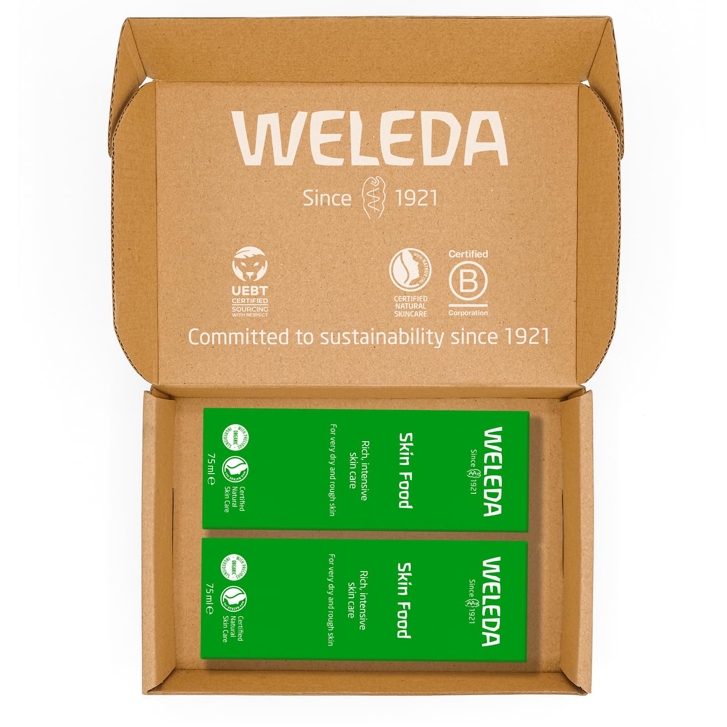 Weleda Skin Food Twin Pack - Dry Skin Moisturiser Cream for Face & Body 5