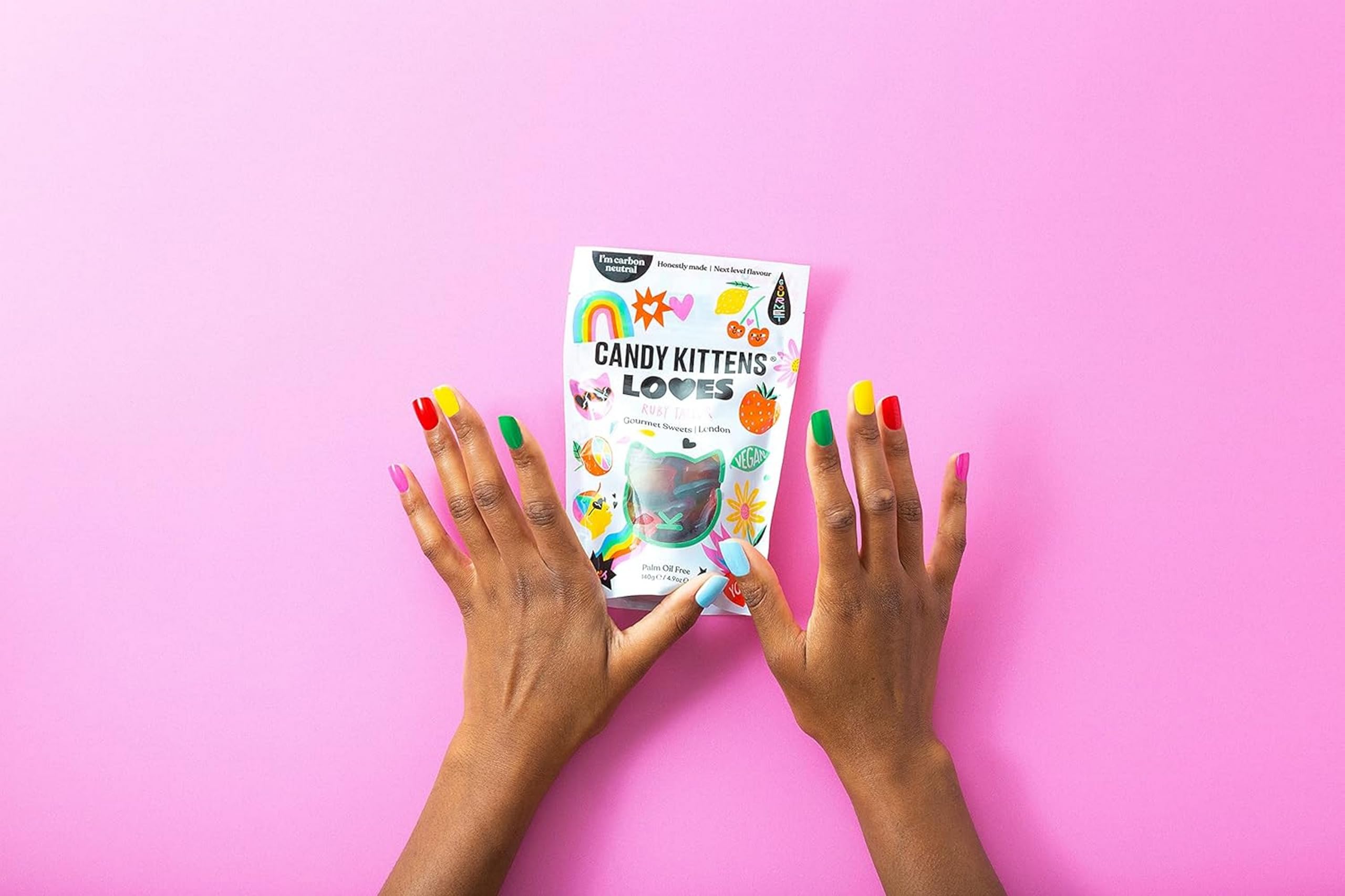 Candy Kittens LOVES Vegan Sweets – Fizzy Treats with Real Fruit Juice (140g) 5