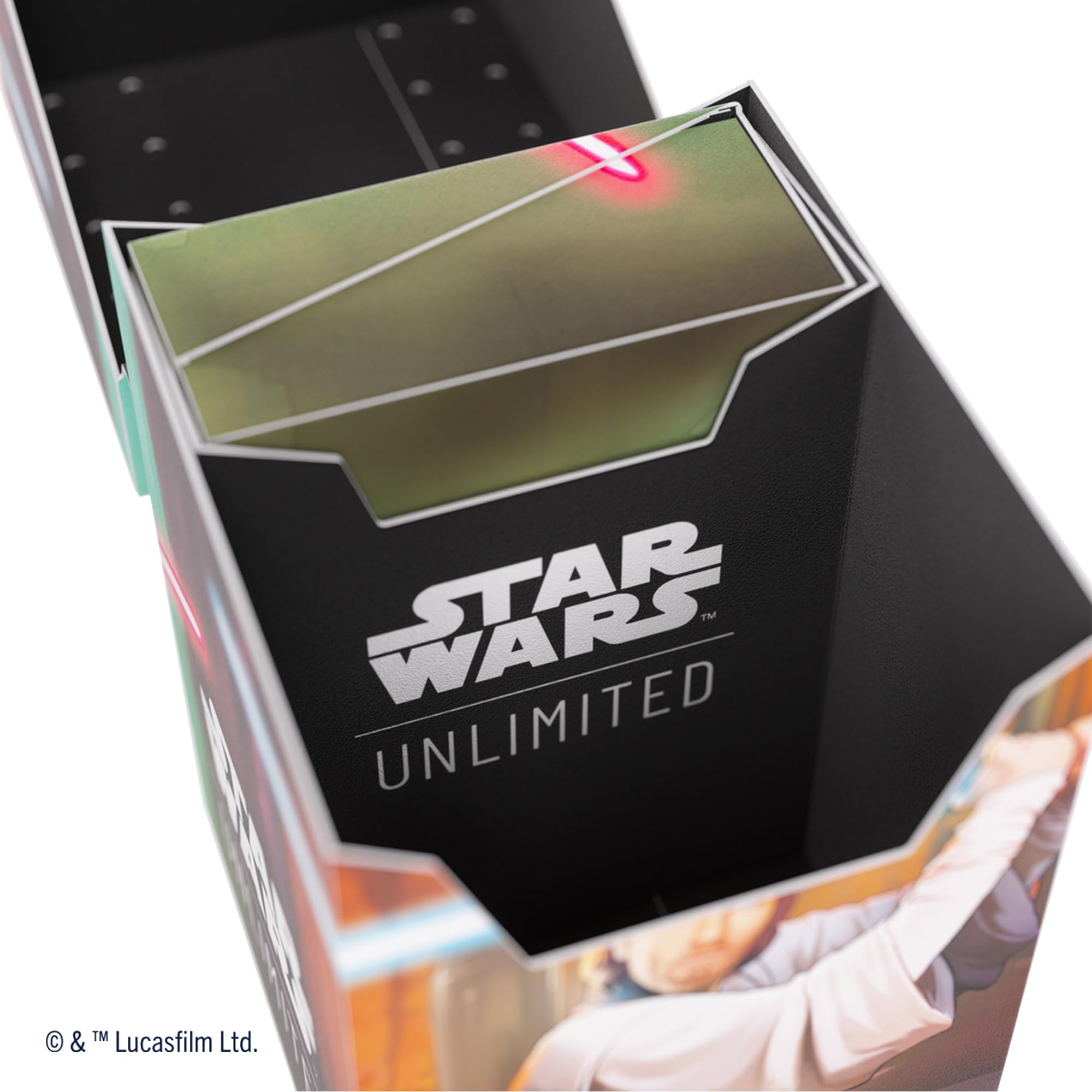 Gamegenic Star Wars Unlimited Soft Crate - Obi-Wan Kenobi/Darth Maul Deck Box with Token Storage 8