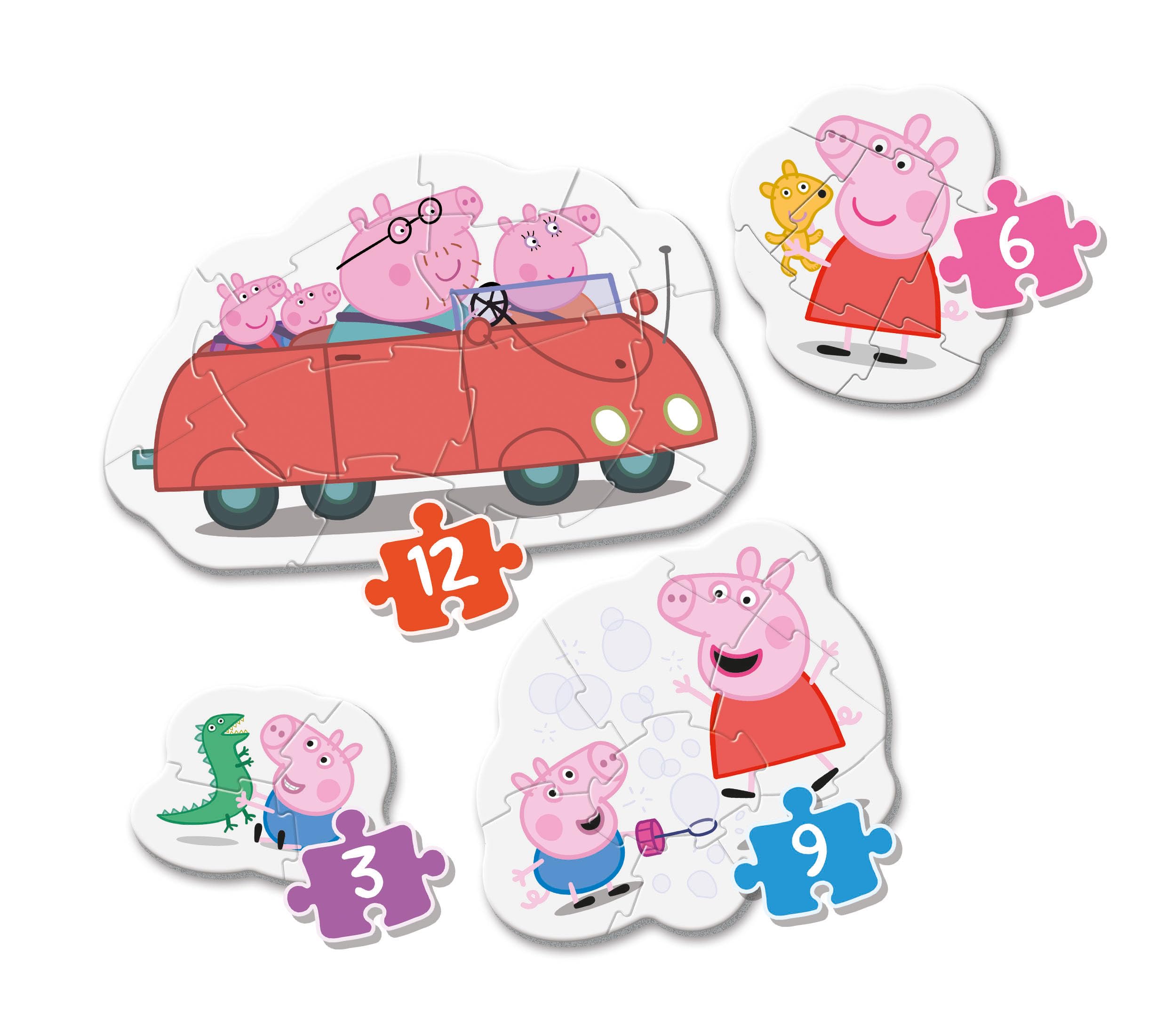 Clementoni Peppa Pig My First Puzzles - 30-Piece Educational Puzzle Set for Toddlers 2+ 3