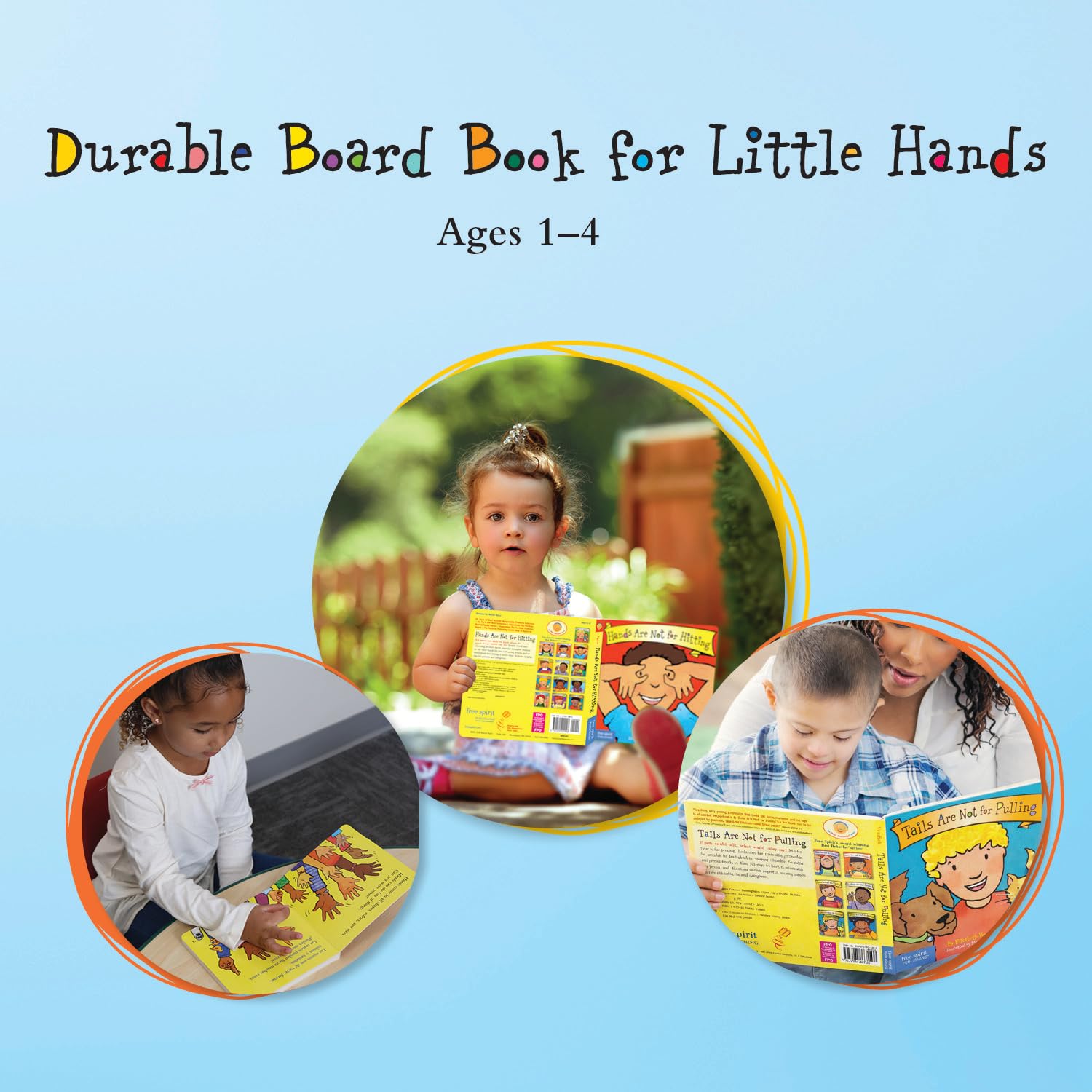 Free Spirit Publishing Hands are Not for Hitting (Best Behavior Board Book) | Ages 2-4 5