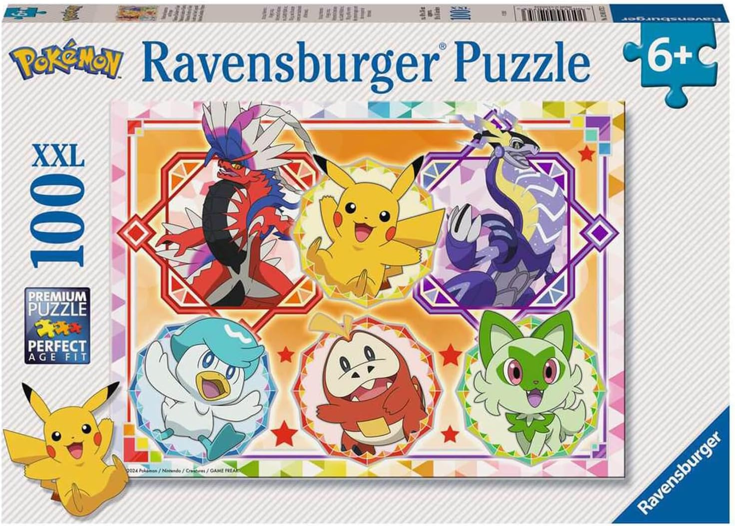 Ravensburger Pokemon 100-Piece Jigsaw Puzzle - Extra Large Format Kids Puzzle for Ages 6+