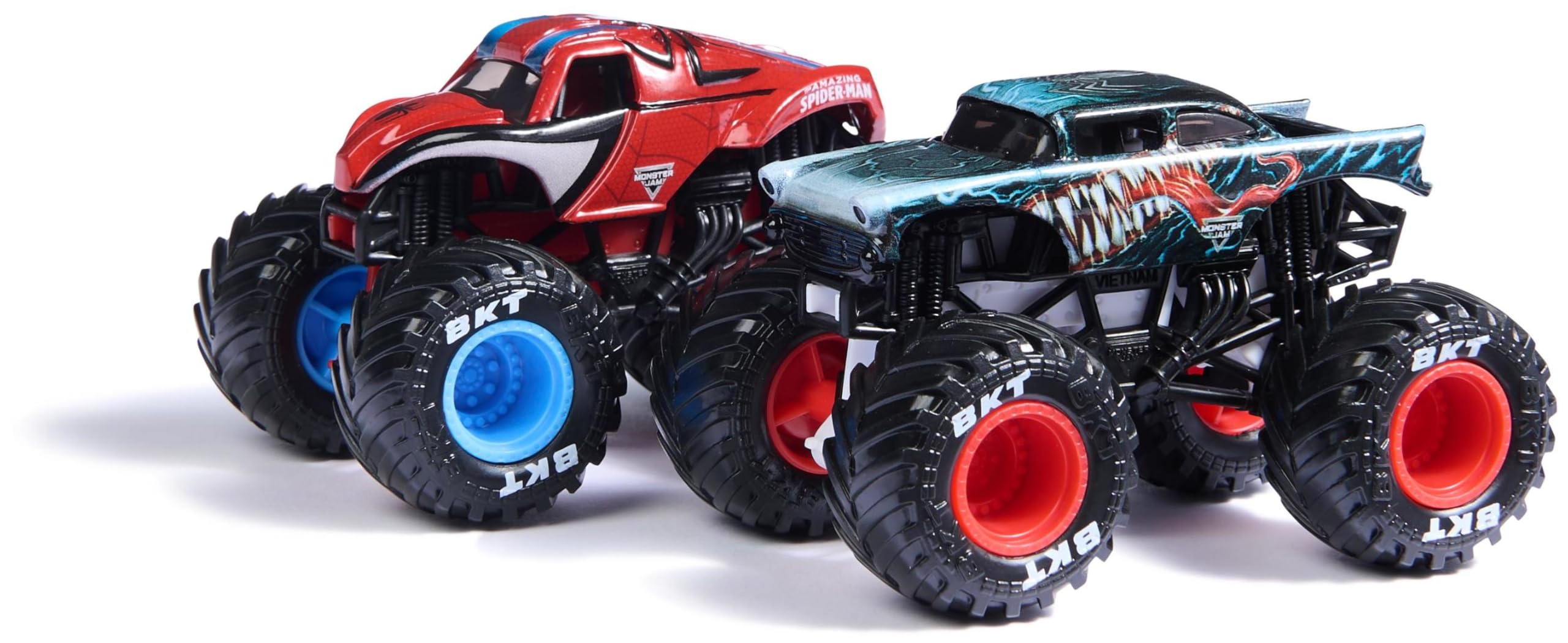 Monster Jam Marvel Iron Man vs War Machine Die-Cast Truck 2-Pack - 1:64 Scale