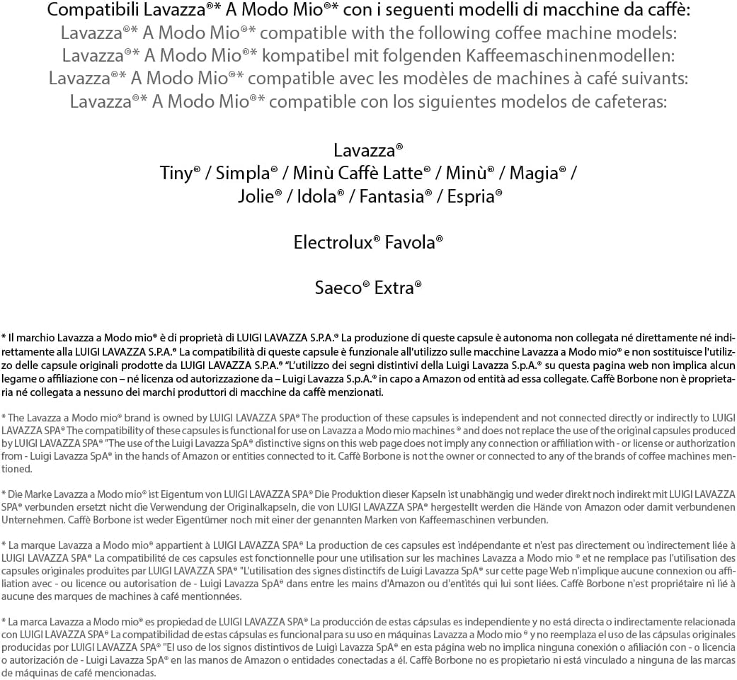 Caffè Borbone Don Carlo Red Coffee Blend - 50 Compostable Capsules for Lavazza A Modo Mio Machines 4