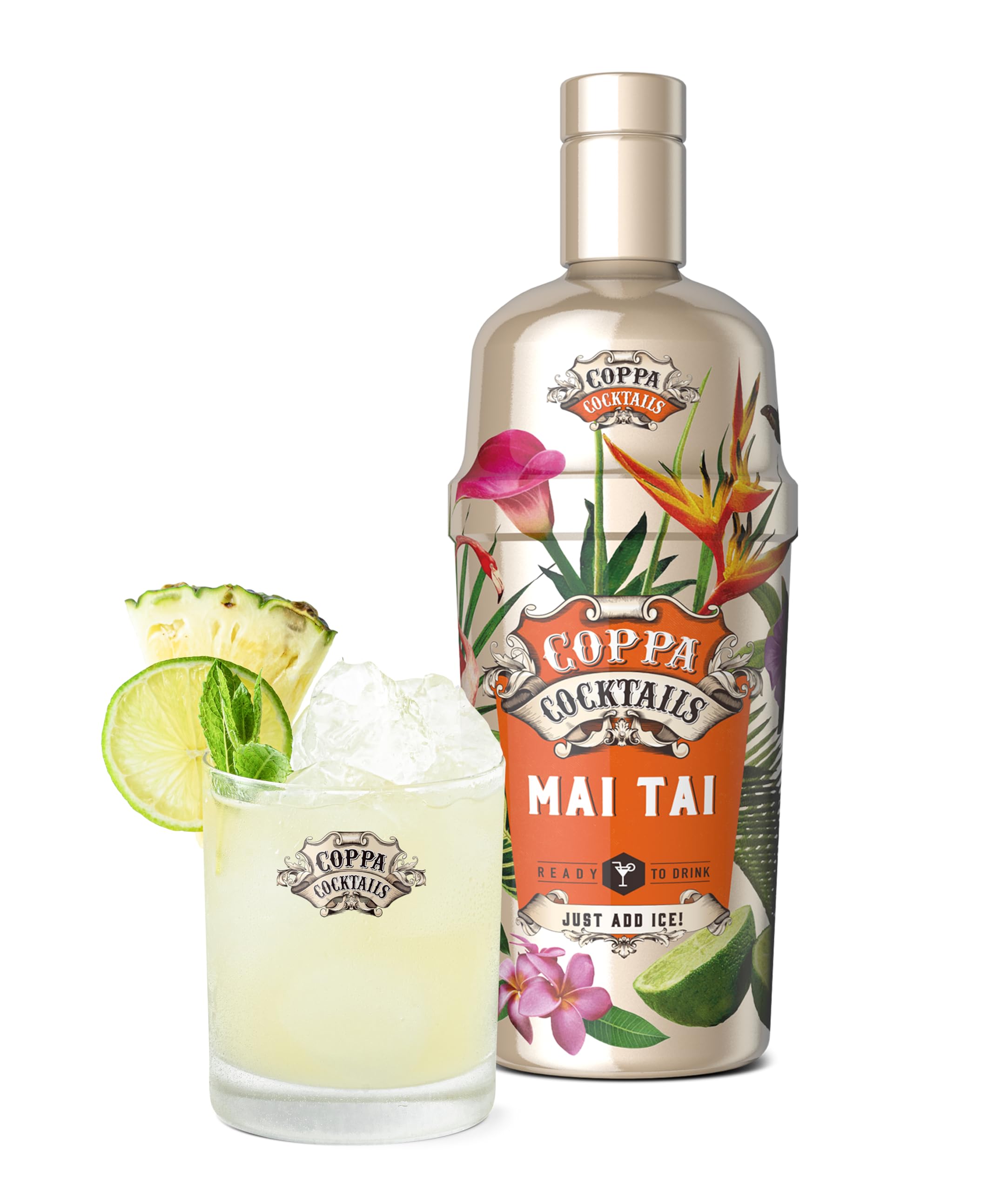 Coppa Cocktails Ready-to-Drink Mai Tai - Premium Premixed Cocktail | 70 cl