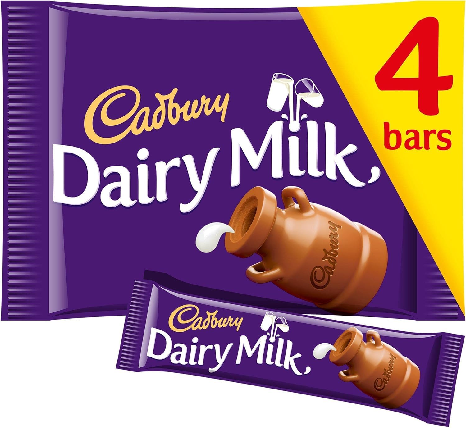 Cadbury Dairy Milk Smooth & Creamy Milk Chocolate Bar 134g 4