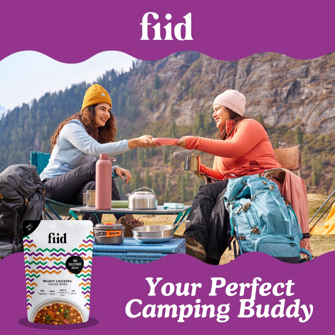 Fiid 100% Natural Vegan Moroccan Chickpea Tagine Stew - Microwave Ready Meal 12