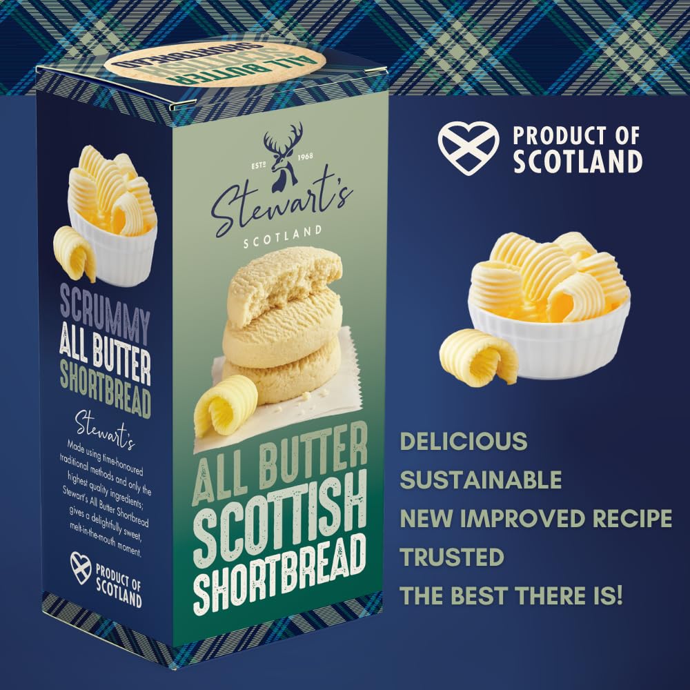 Stewart's Signature Range Traditional Shortbread (160g) - Tartan Collection Tin 3
