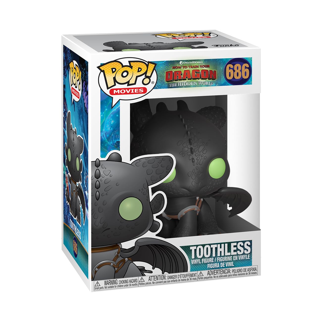 Funko Pop! Movies How to Train Your Dragon The Hidden World - Toothless Vinyl Figure 36355 5