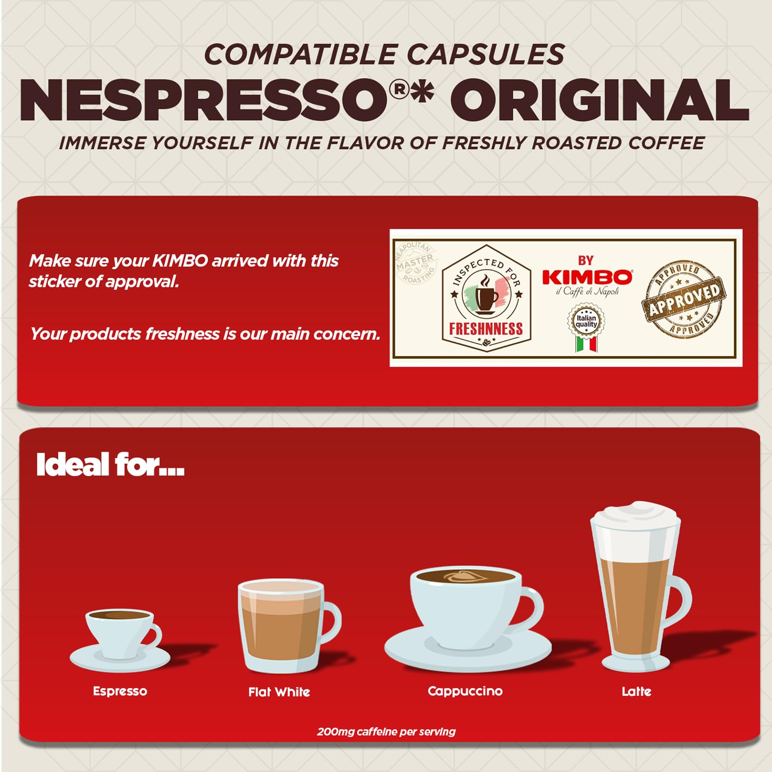 Kimbo Espresso Barista Ristretto Kaffeekapseln (10 Aluminiumpads) | Nespresso-kompatibel | Dunkel gerösteter italienischer Kaffee 3