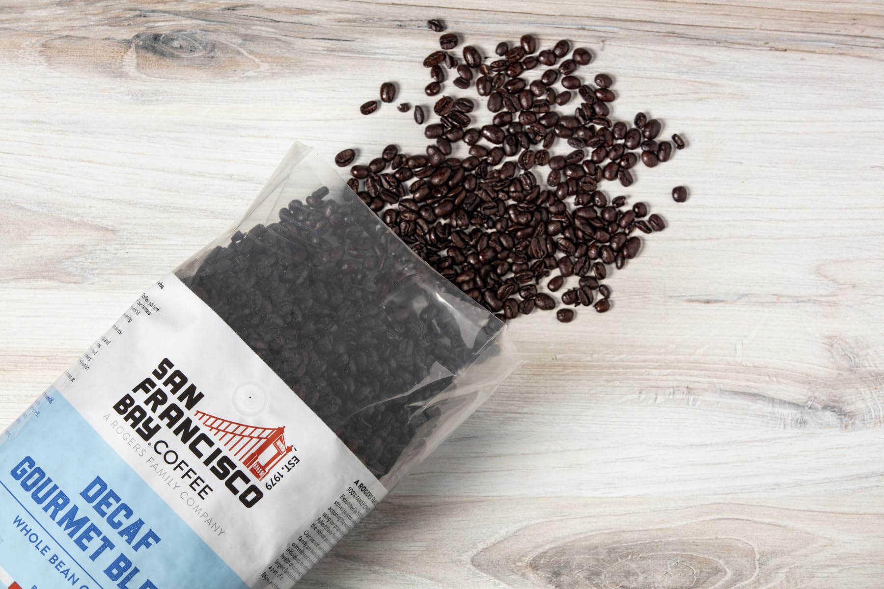 San Francisco Bay Coffee DECAF Gourmet Blend, Whole Bean, 908g 4