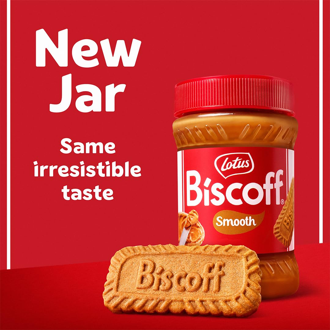 Biscoff Smooth Spread - Caramelised Biscuit Flavour | 720g Jar | Vegan | Nut-Free Facility