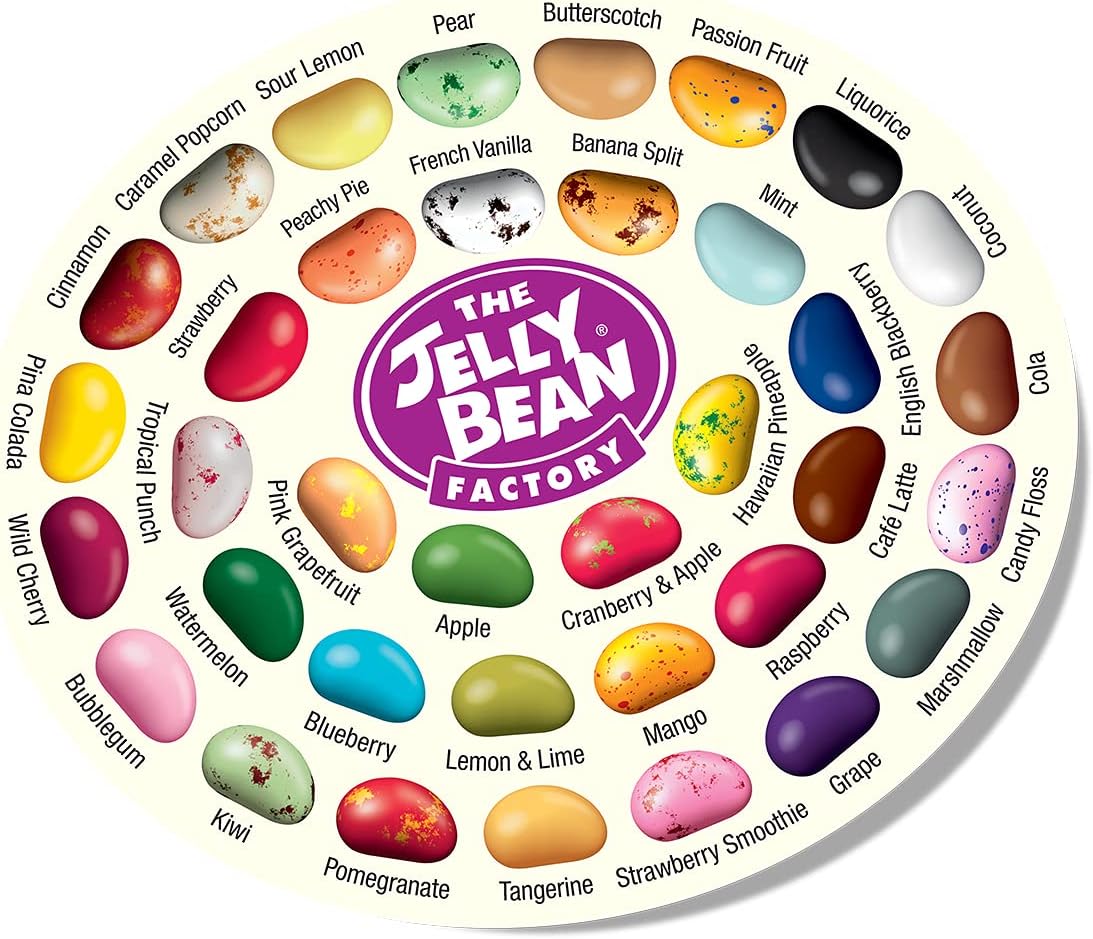 The Jelly Bean Factory Huge Flavours, 1.4kg Gourmet Jelly Beans Jar 4