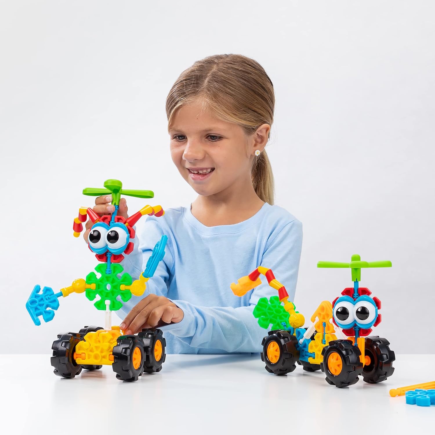 Kid K'NEX Zoomin' Buddies 20 Model Building Set - 48pc Educational Toy for Ages 3+ 4