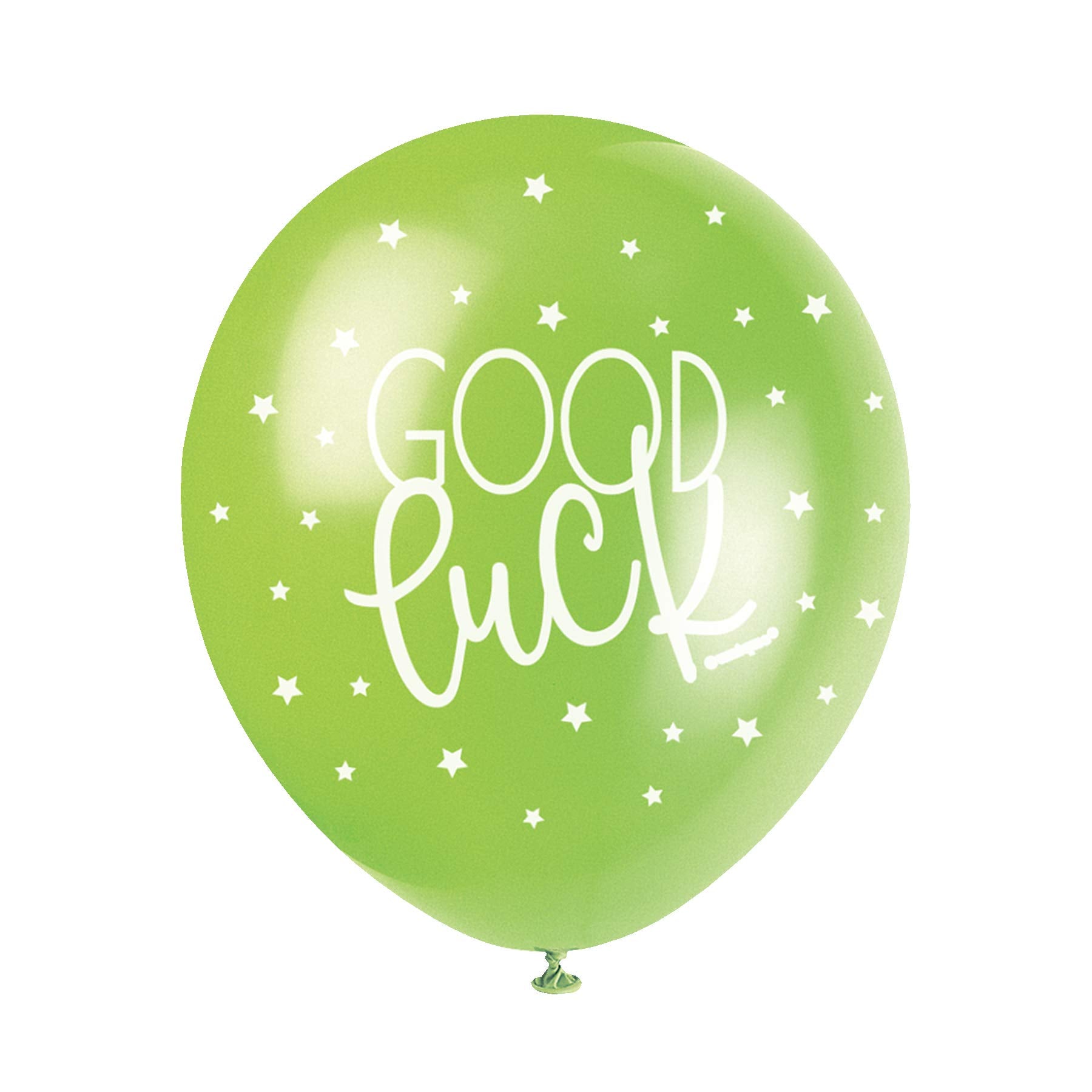 Unique Party Good Luck Multicolor Latex Balloons - 30cm | Pack of 5 | Pearlised Finish