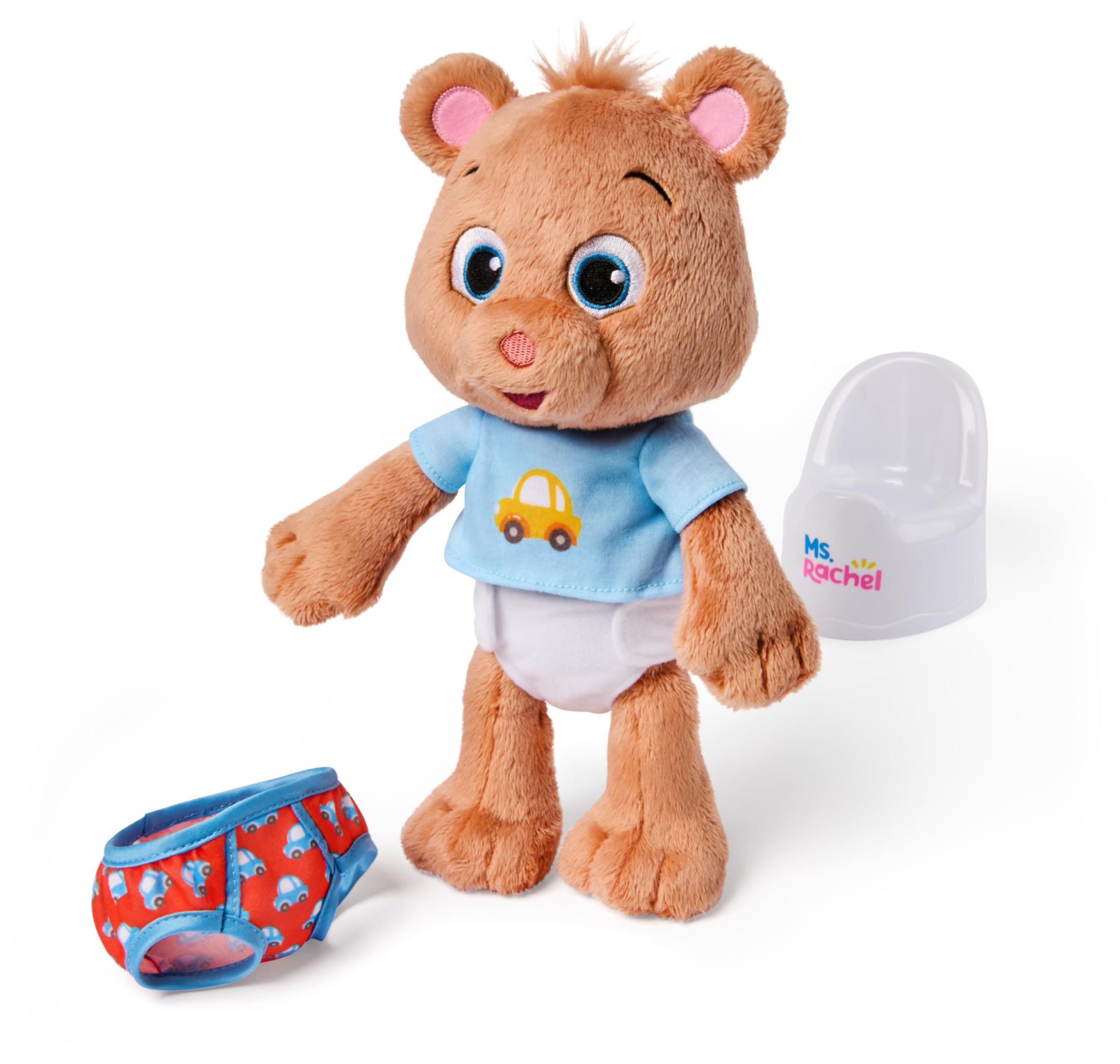 Ms. Rachel Potty Time with Bean - Educational Plush Bear Playset for Toddlers 18+ Months