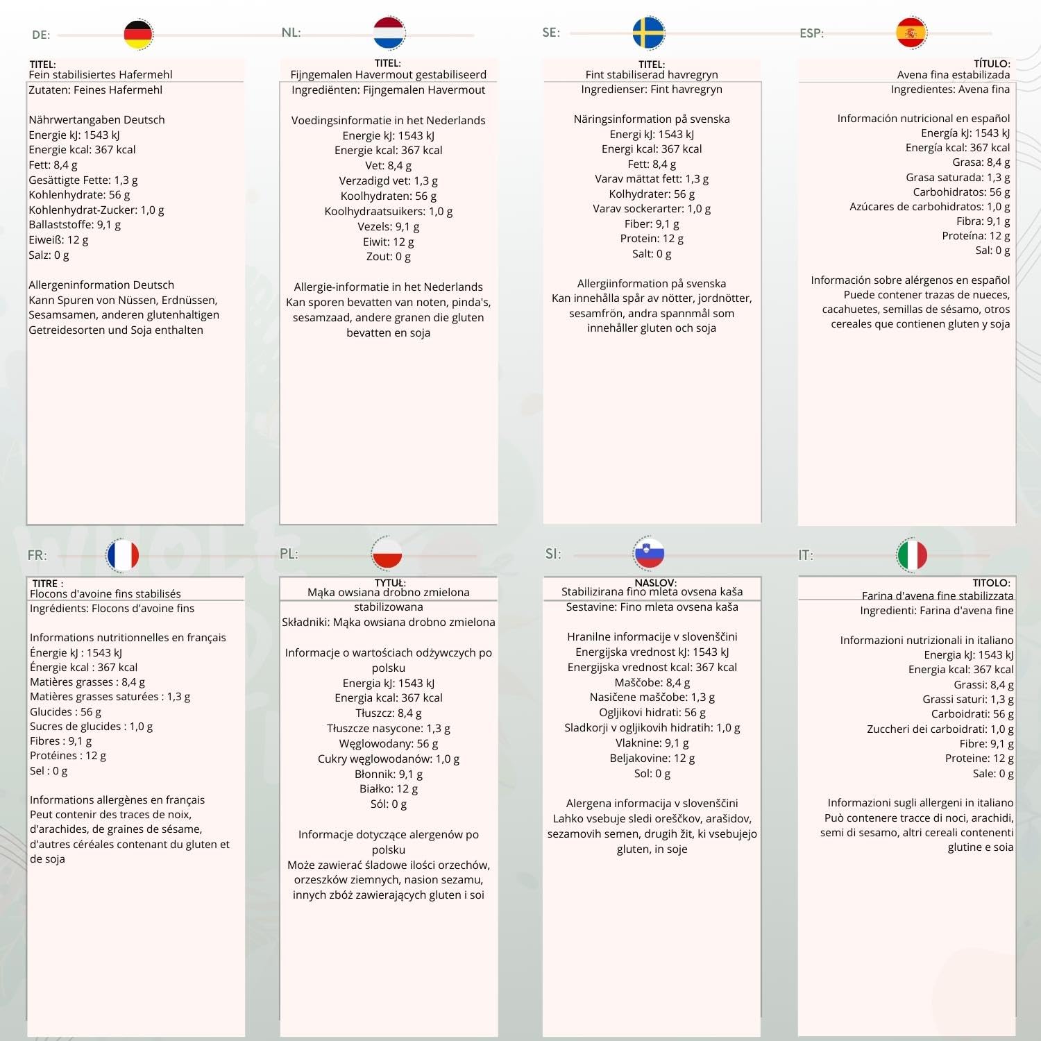 Wholefood Earth Oatmeal Fine Stabilised 1 kg | GMO Free | High Fibre | Vegan & Dairy Free 3