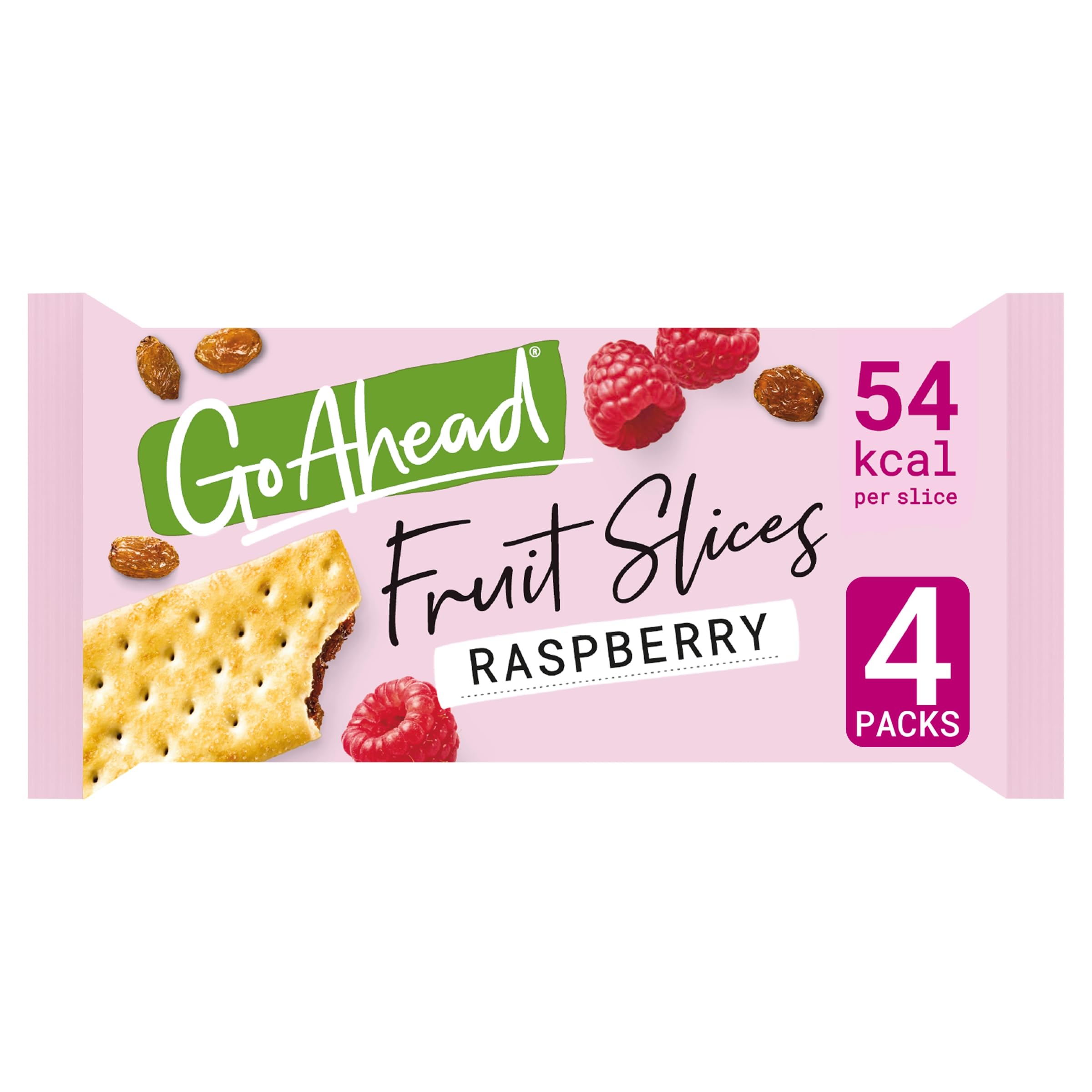 Go Ahead Raspberry Crispy Fruit Slices Snack Bars Multipack, 4 x 43.6 g 3