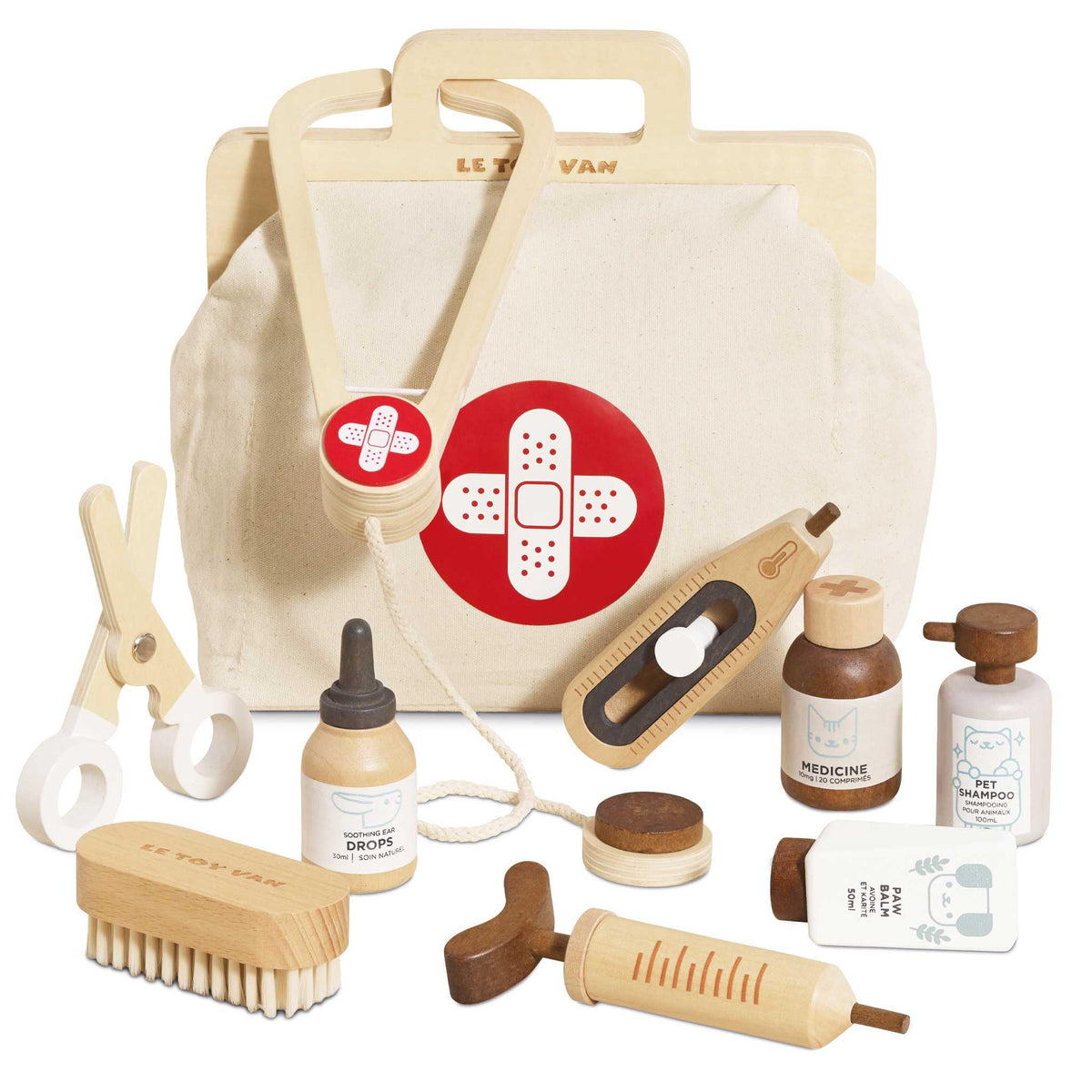 Le Toy Van Animal Vet Set - Wooden Toy | Ages 3+ | Unisex Children