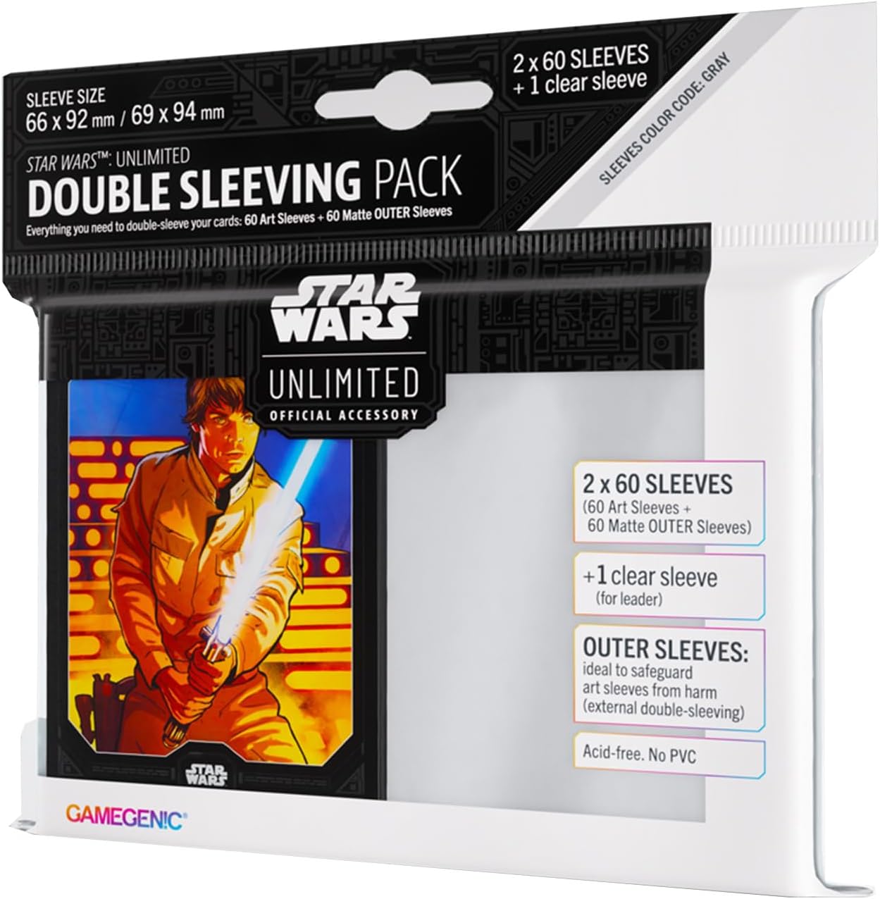 Gamegenic Star Wars Unlimited Double Sleeving Pack - Luke Skywalker
