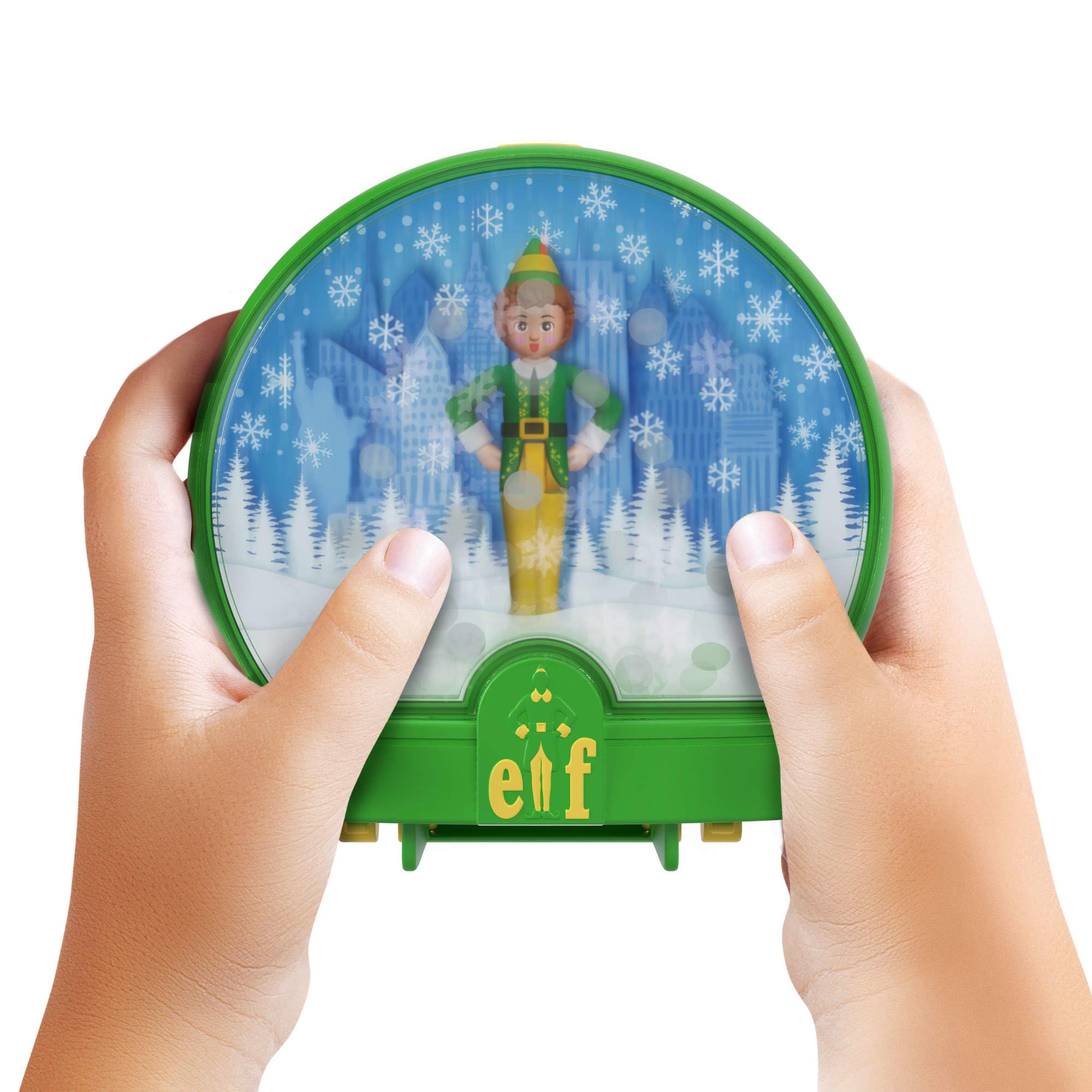 Polly Pocket x Elf Collaboration Compact Playset with Micro Buddy & Santa Dolls 2