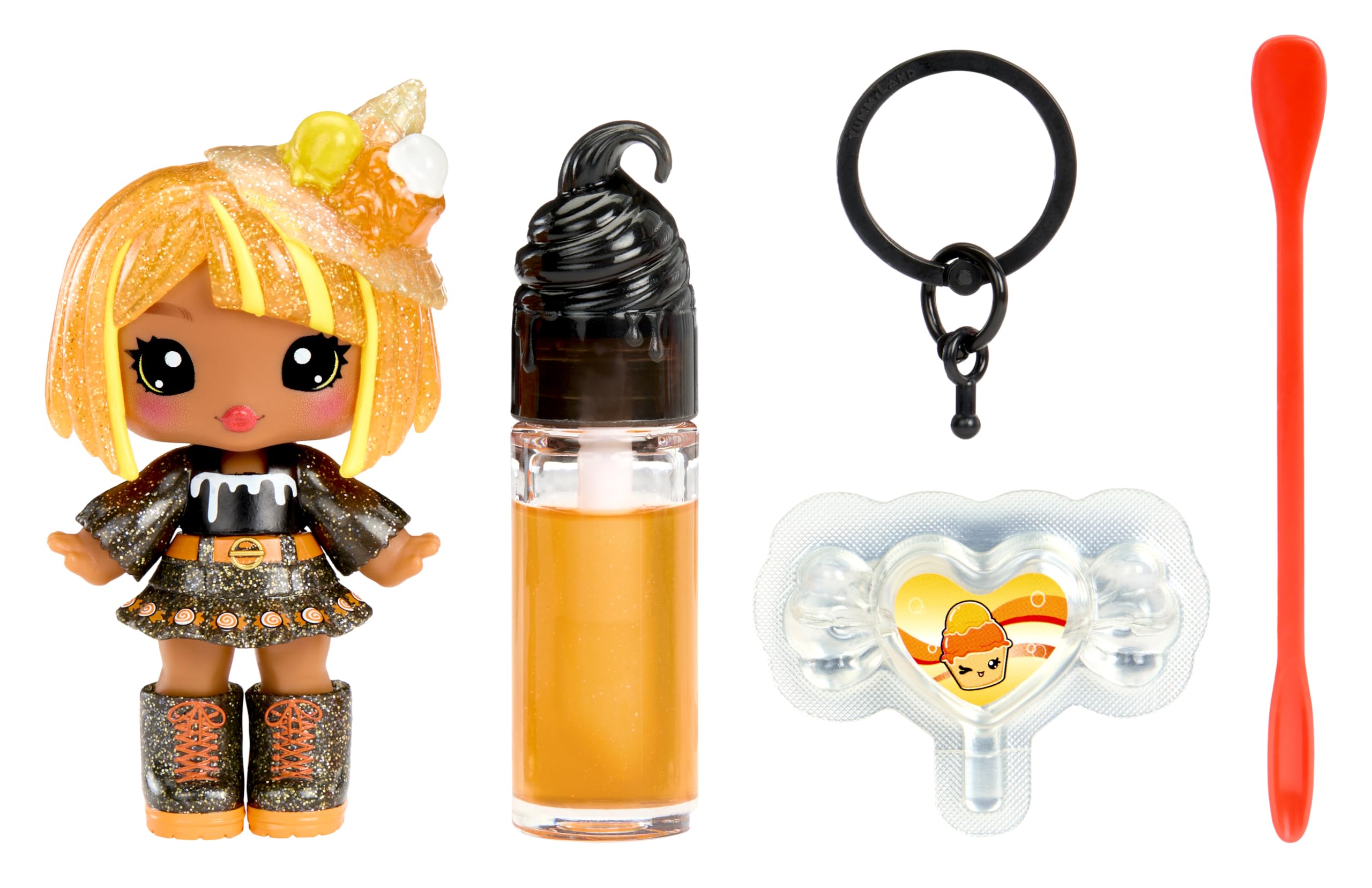Yummiland x Halloween Lip Gloss Doll - Blair Treats - DIY Scented Doll with Keychain & Lip Gloss Kit