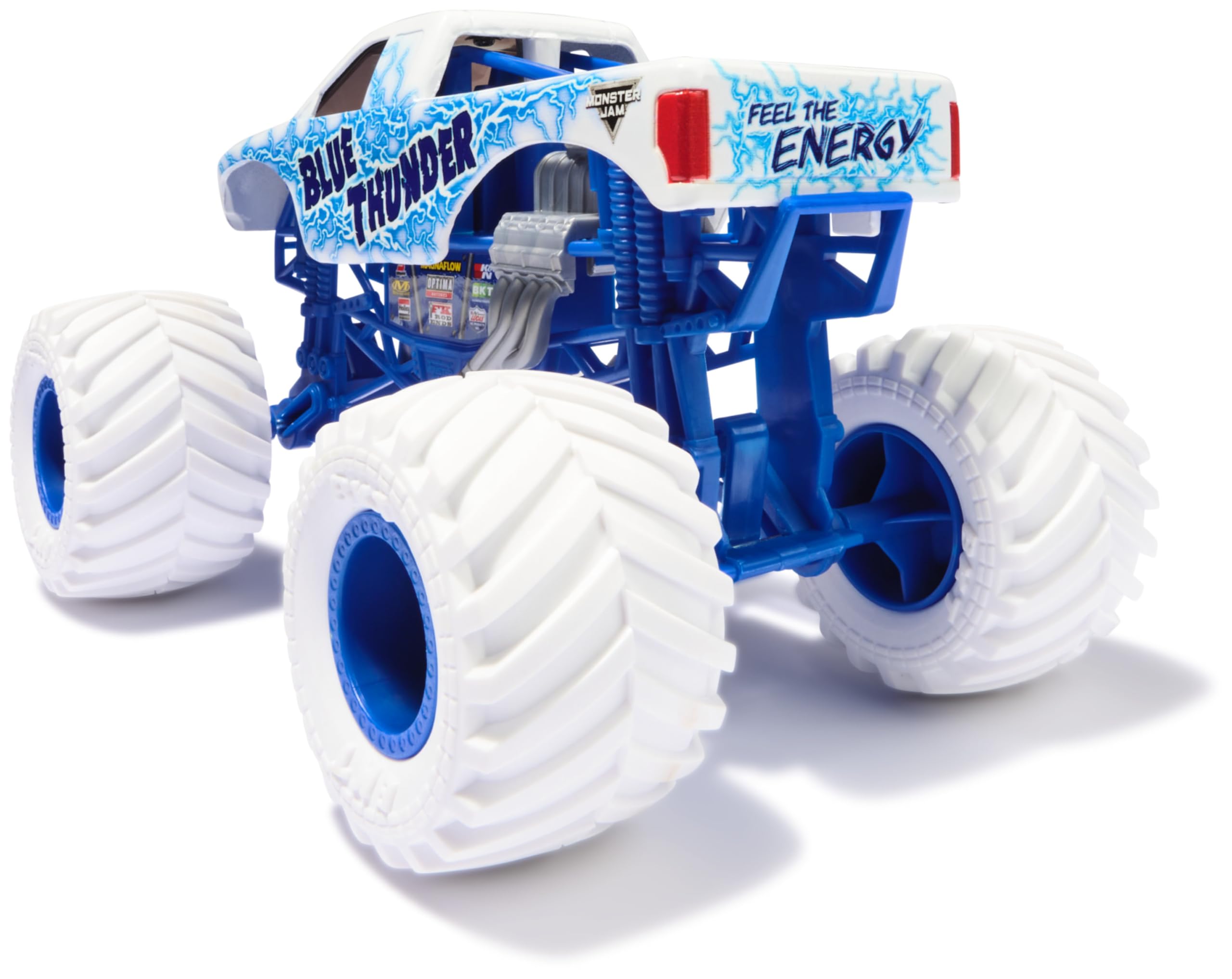 Monster Jam Blue Thunder Monster Truck - 1:24 Scale Die-Cast Vehicle for Kids 3
