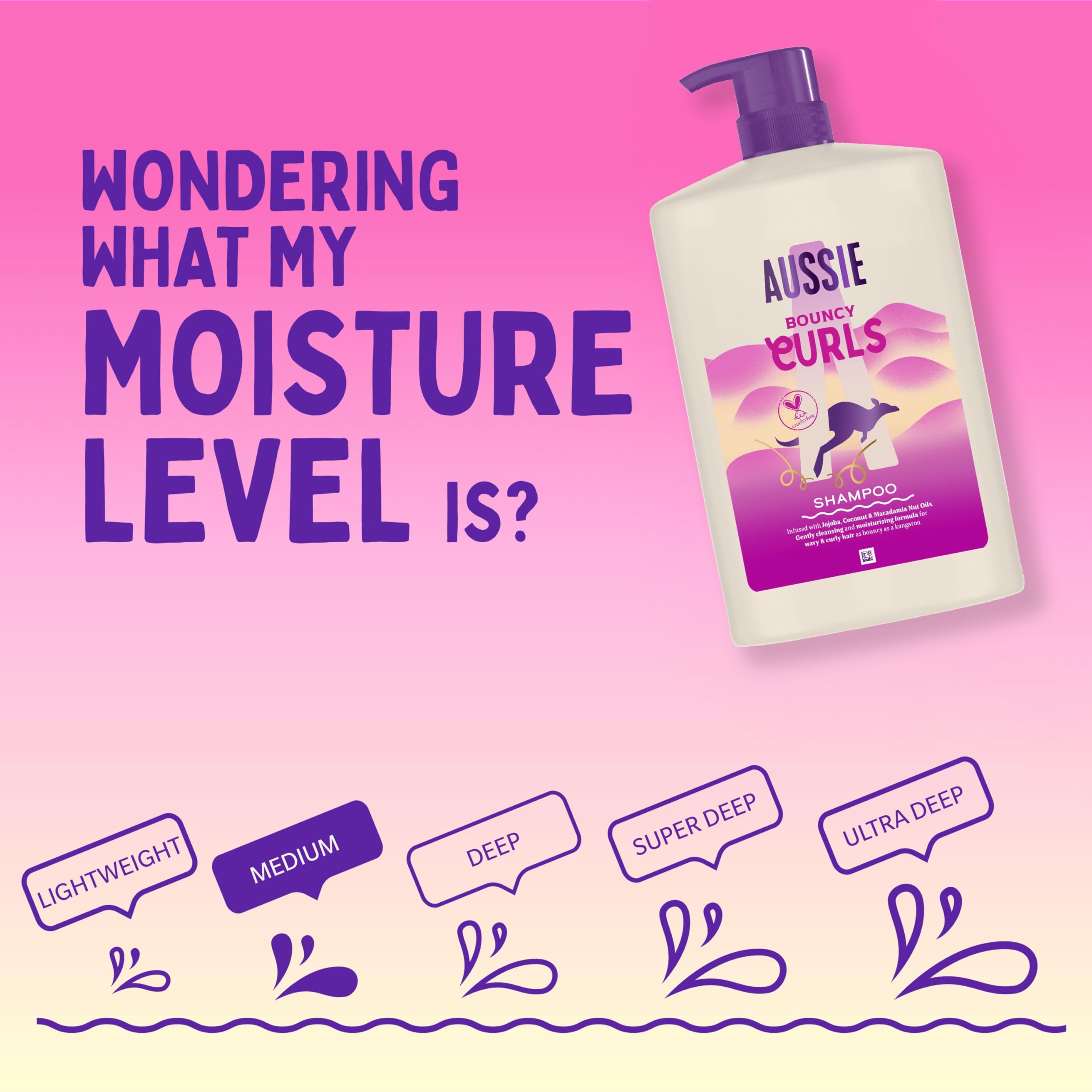 Aussie Bouncy Curls Silicone-Free Shampoo (1L) - Hydrating Shampoo for Curly & Wavy Hair 4