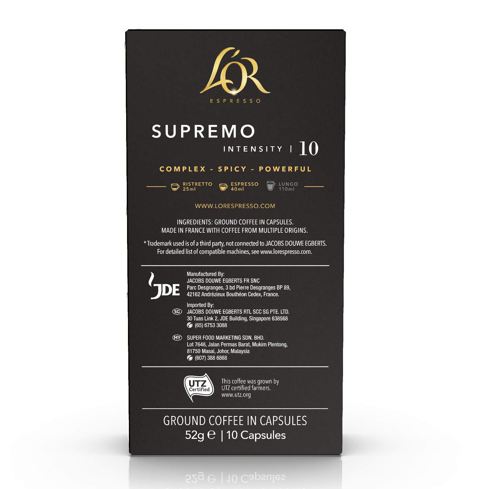 L'OR Espresso Supremo Intensität 10 - Kaffeekapseln (10er Pack) 3