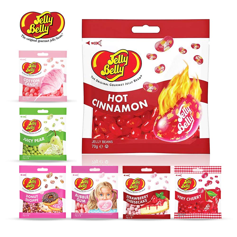 Jelly Belly Hot Cinnamon Jelly Beans - 12 x 70g Re-sealable Grab and Go Bags 6