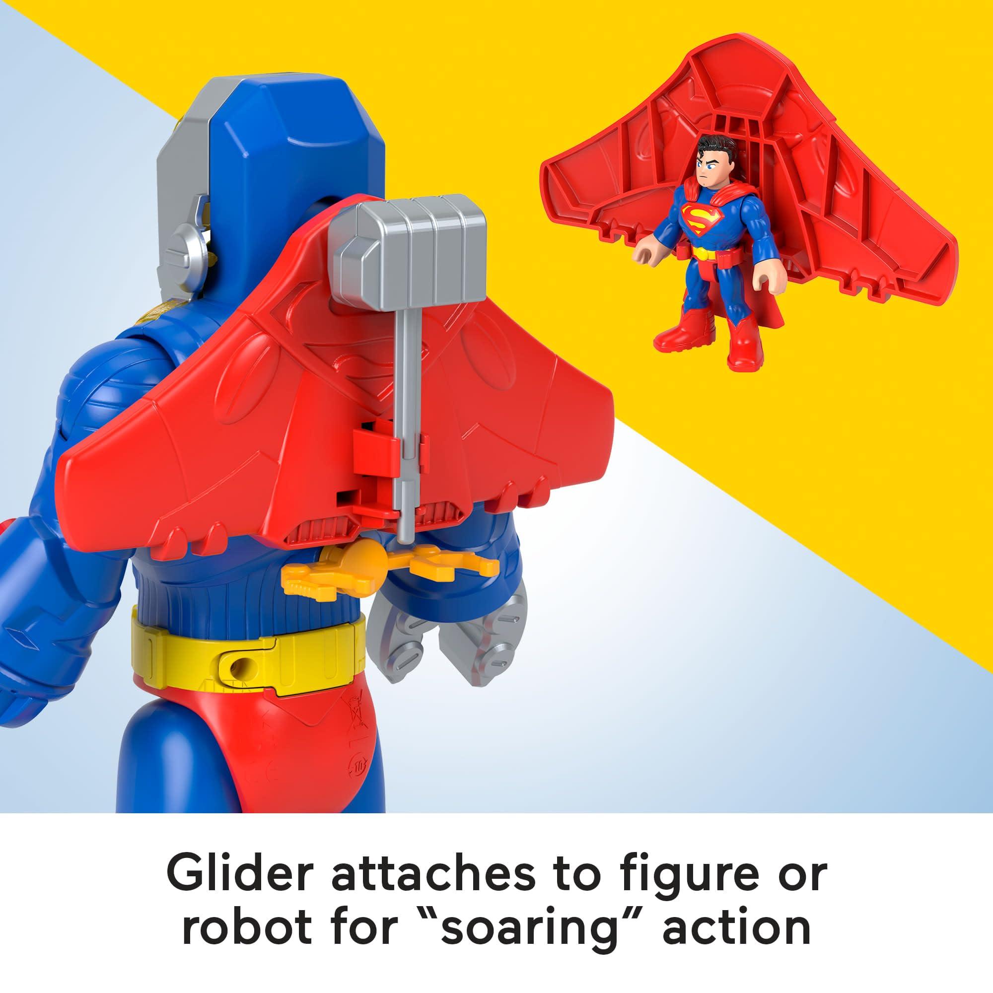 Fisher-Price Imaginext DC Super Friends Superman Exo Suit Robot Playset - 12-Inch Action Figure with Lights & Sounds