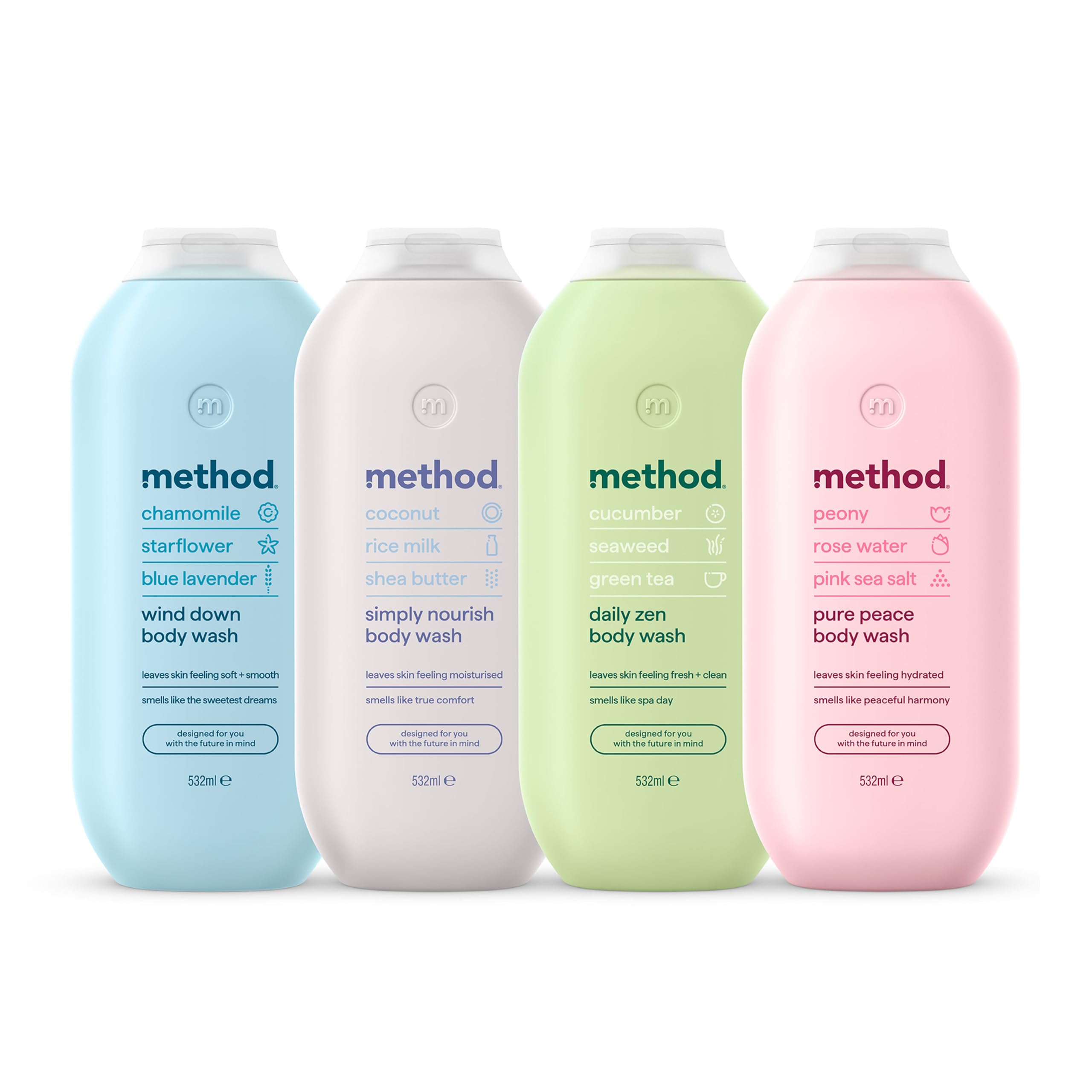 Method - Pure Peace Body Wash (Shower Gel) with Peony, Rose Water & Pink Sea Salt