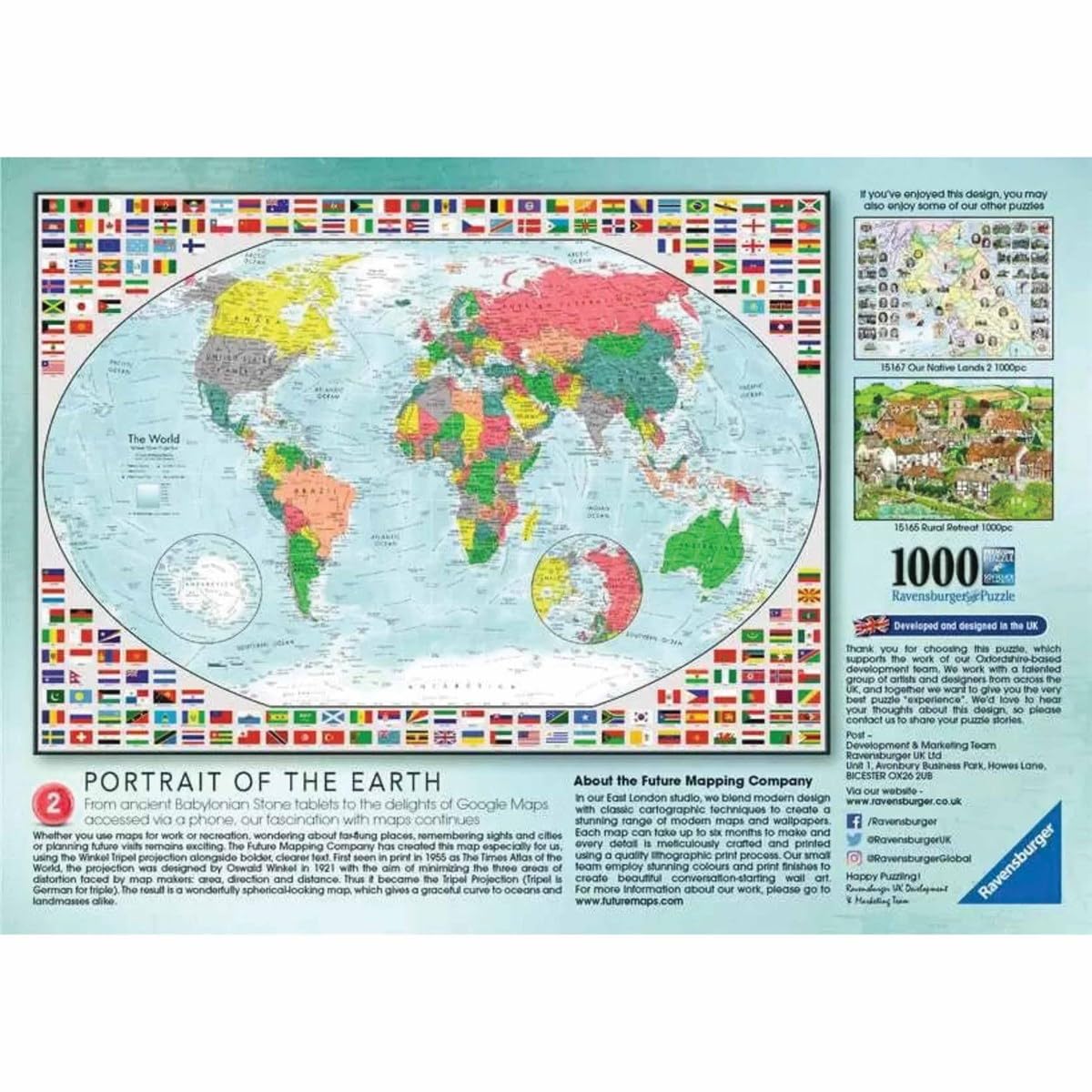 Ravensburger Portrait of The Earth 1000 Pieces Jigsaw Puzzles for Adults an 3