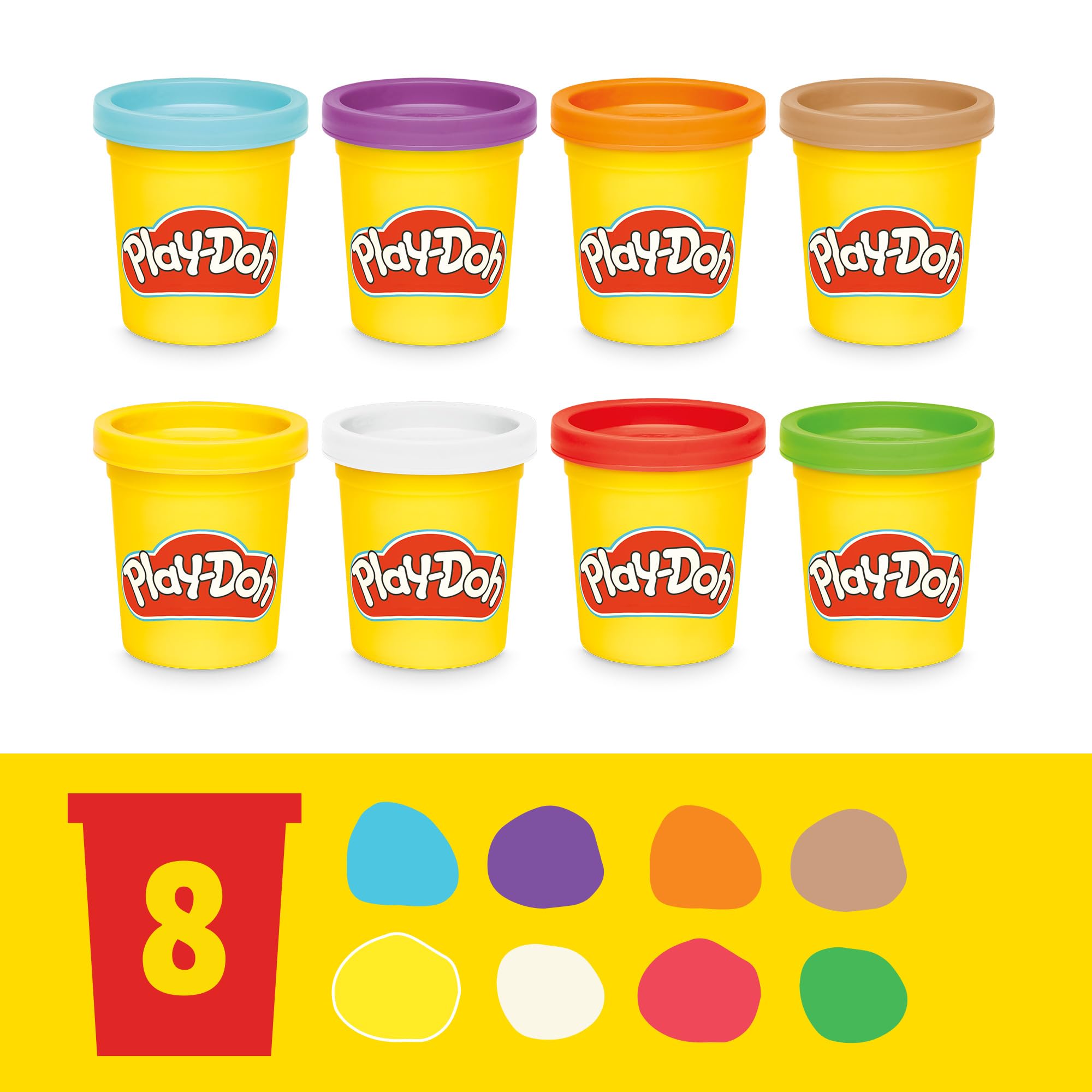 Play-Doh Cash Register Toy Supermarket Playset with 8 Cans of Compound | Ages 3+ 5