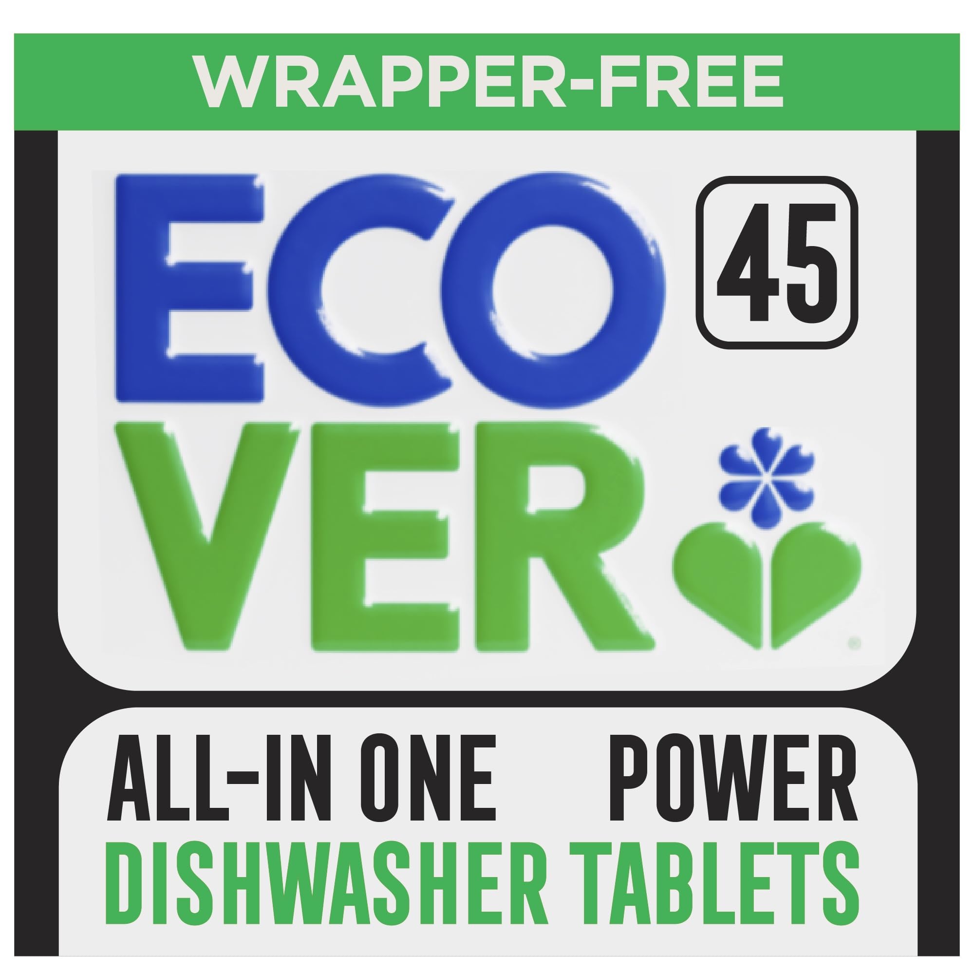 Ecover - All-In-One Power Dishwasher Tablets with Salt & Rinse Aid 4