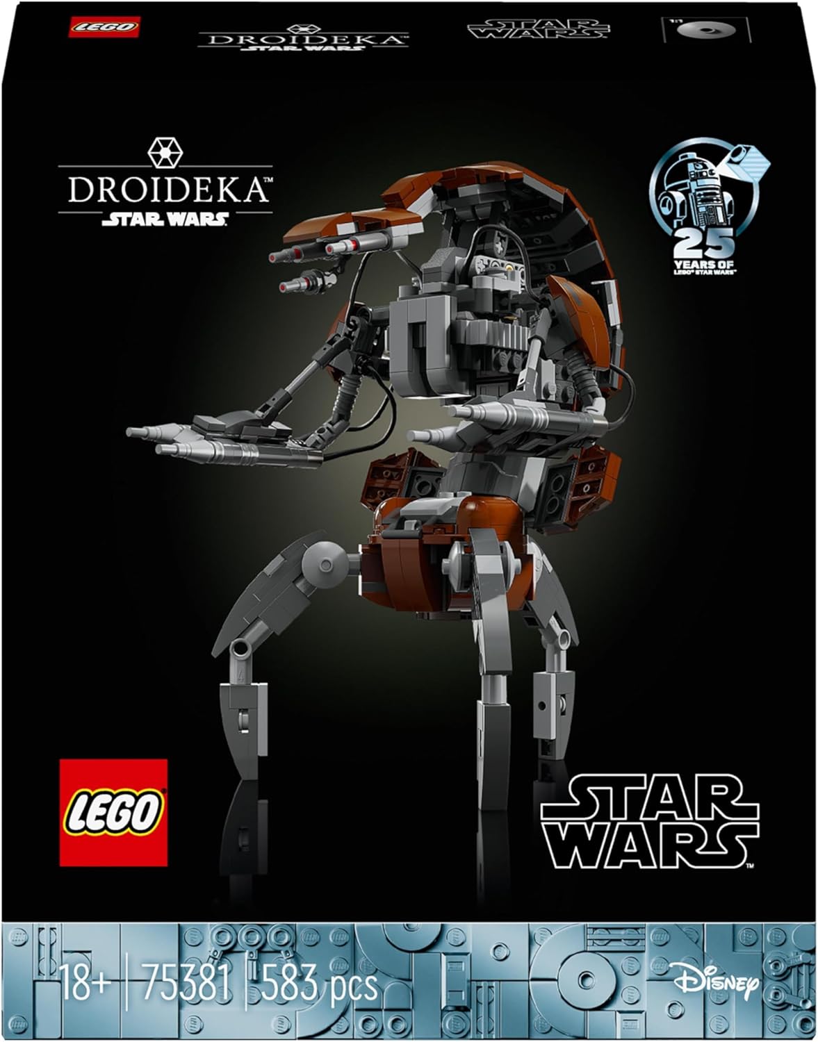 LEGO Star Wars Droideka Set 75381 - Buildable Destroyer Droid Model for Adults