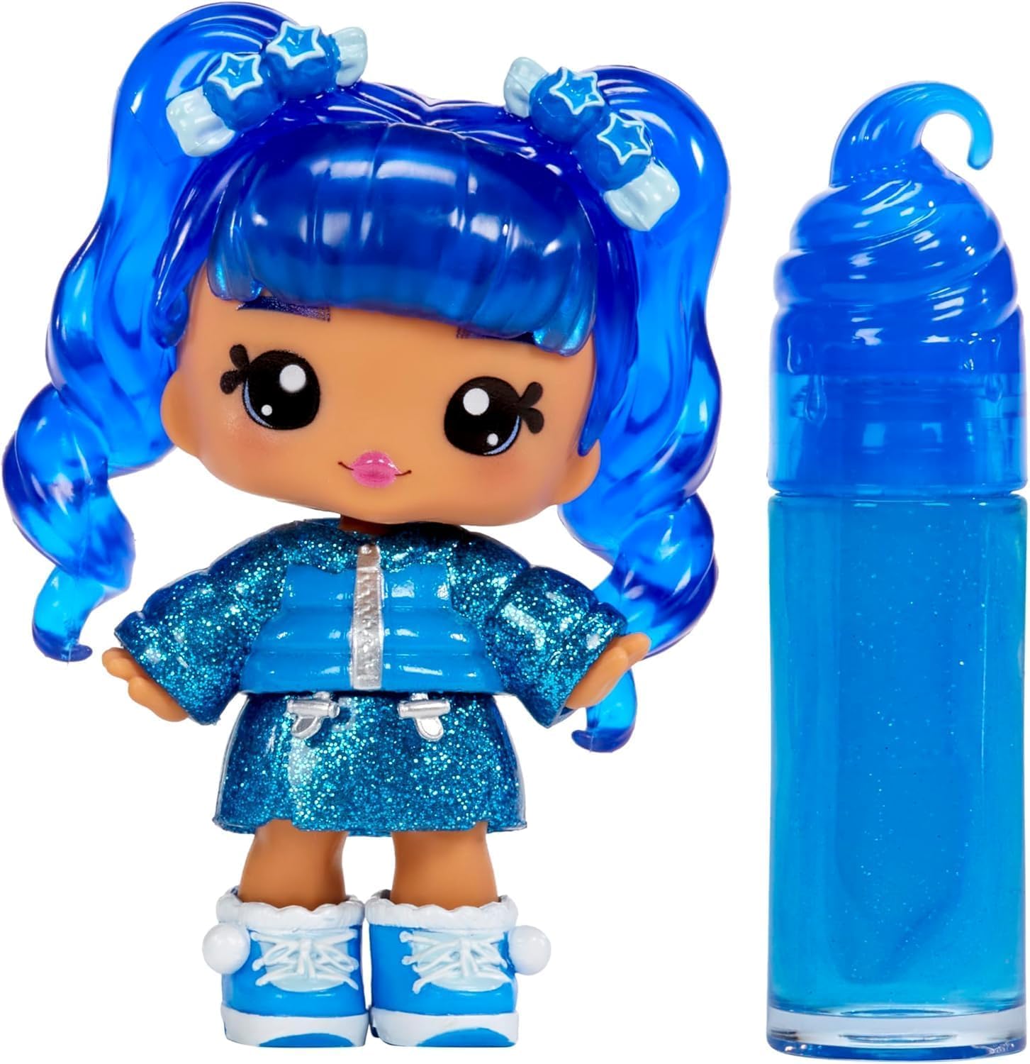 Yummiland Lipgloss Doll - Rory Blueberry - Scented DIY Lipgloss Kit for Kids Ages 4+ 3