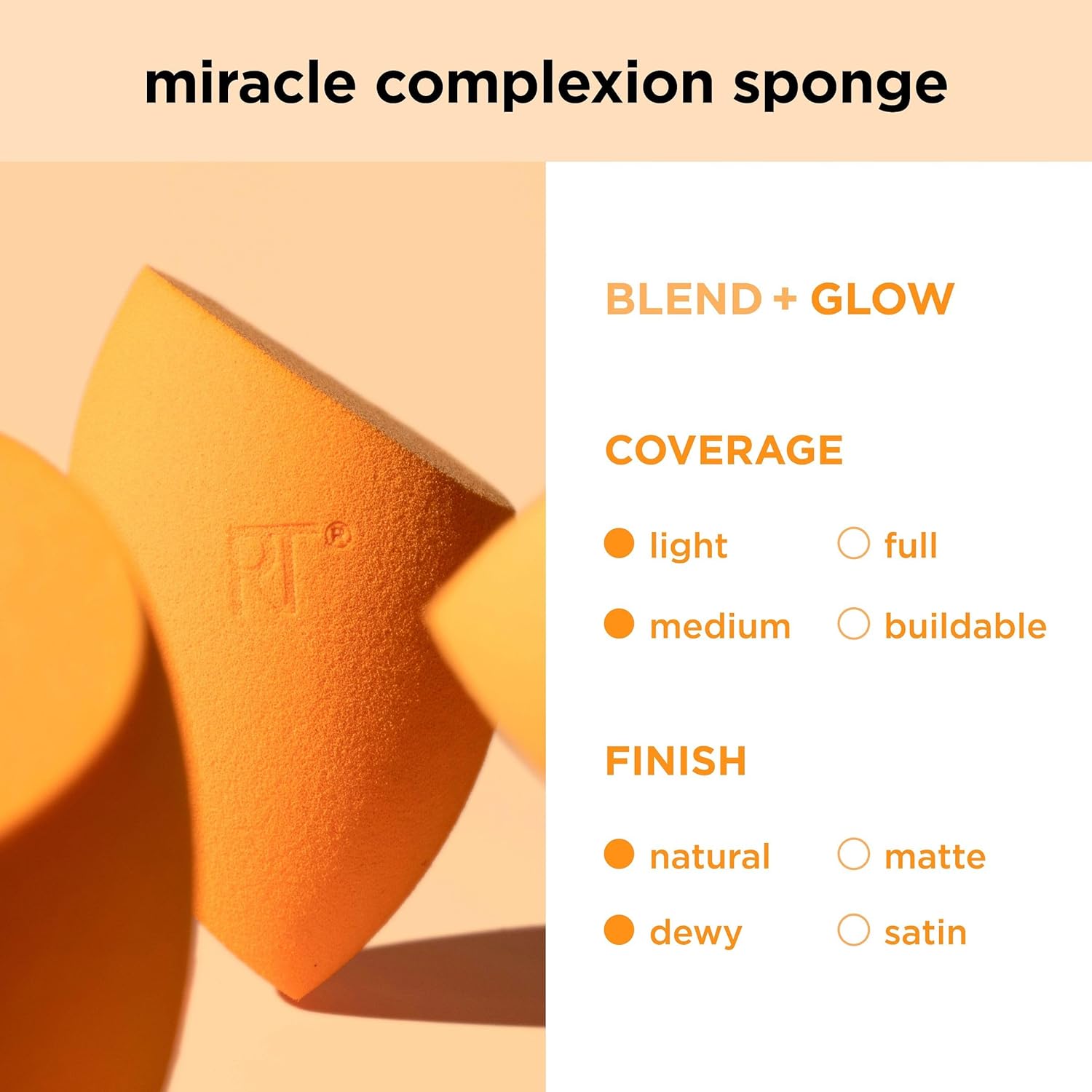 REAL TECHNIQUES Miracle Complexion Sponge (Pack of 4)