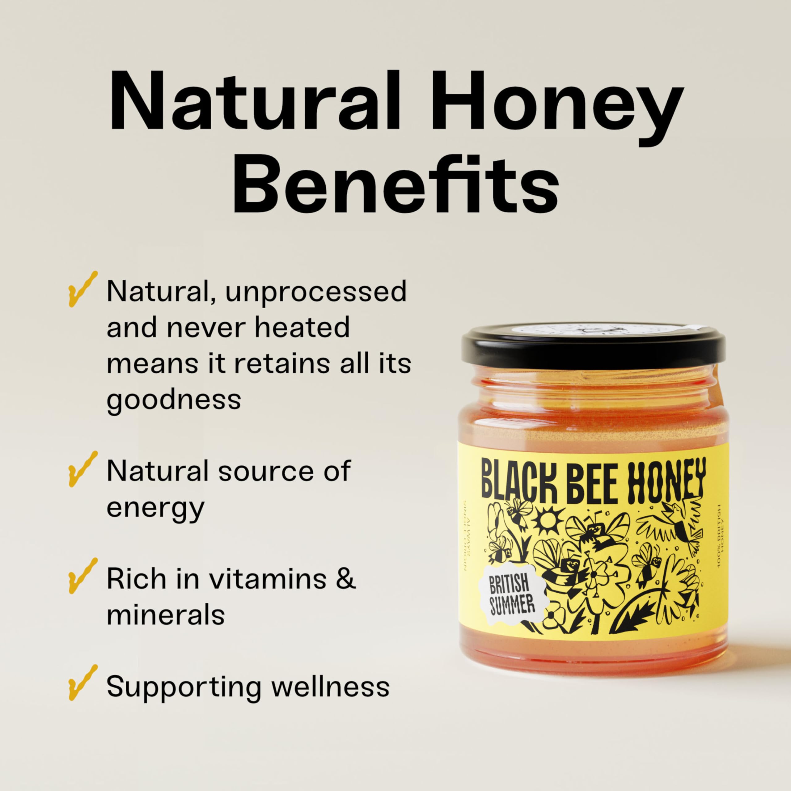 British Summer Honey - Pure and Natural Single Origin Honey 227g 10