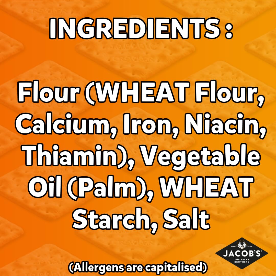 Jacob's Cornish Wafers Crackers, 150 g – Salty, Crispy, Low-Calorie Snack with Flaky Texture 3