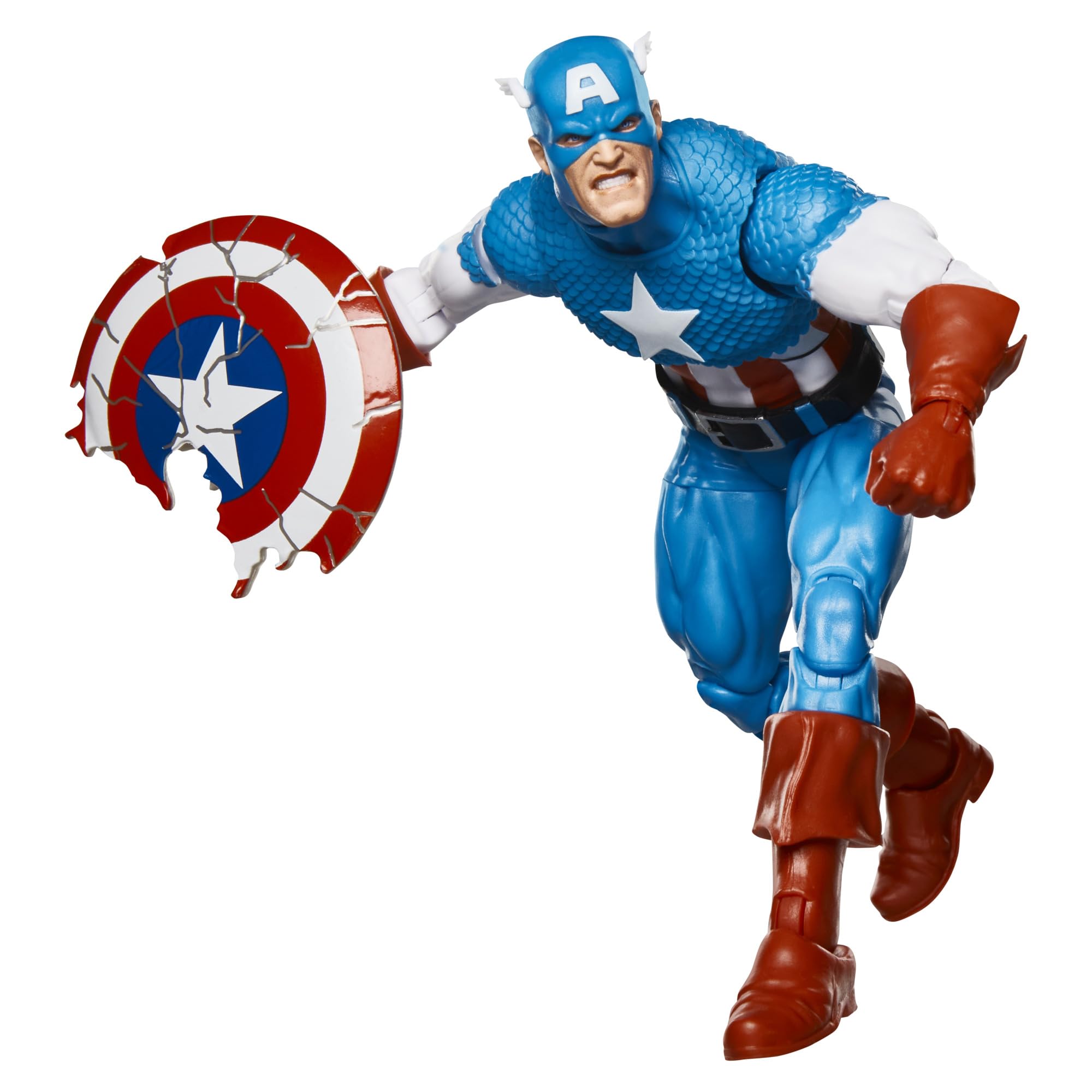 Marvel Legends Series Captain America Action Figure - Inspired by 1980s Secret Wars Comic, 6 Inch Collectible with Retro Packaging 5