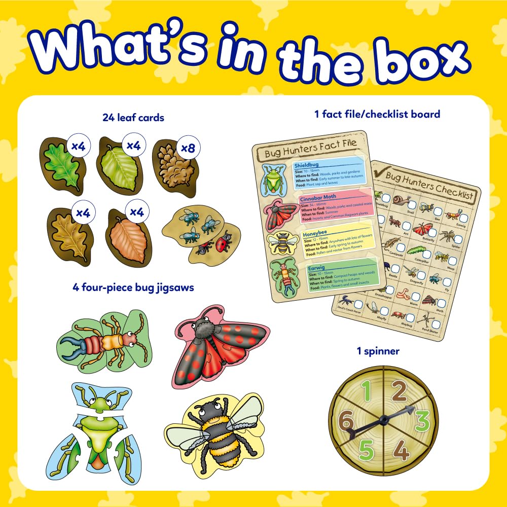 Orchard Toys Bug Hunters Counting Game - Ages 3+, 2-4 Players, Educational Nature Theme