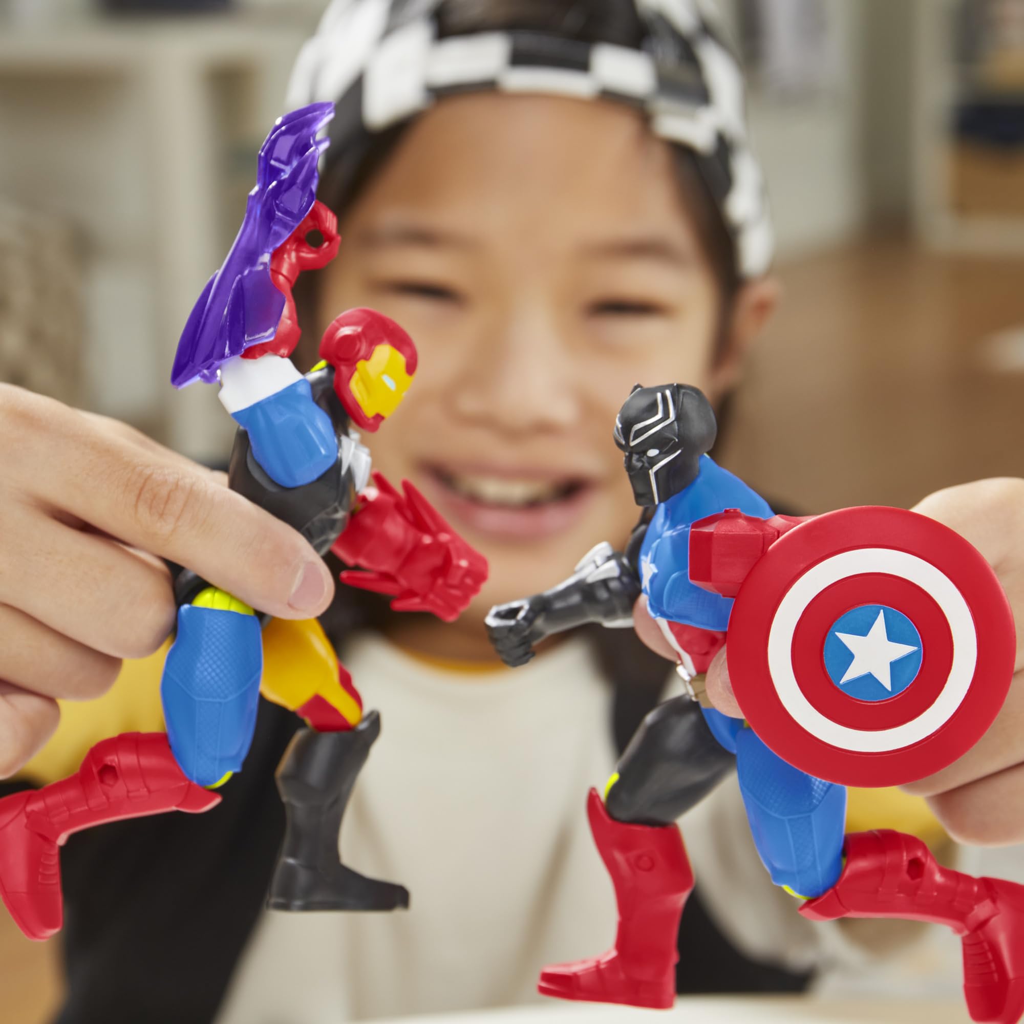 Marvel Captain America MixMashers Action Figure - Mix & Match Super Hero Toy for Kids 4