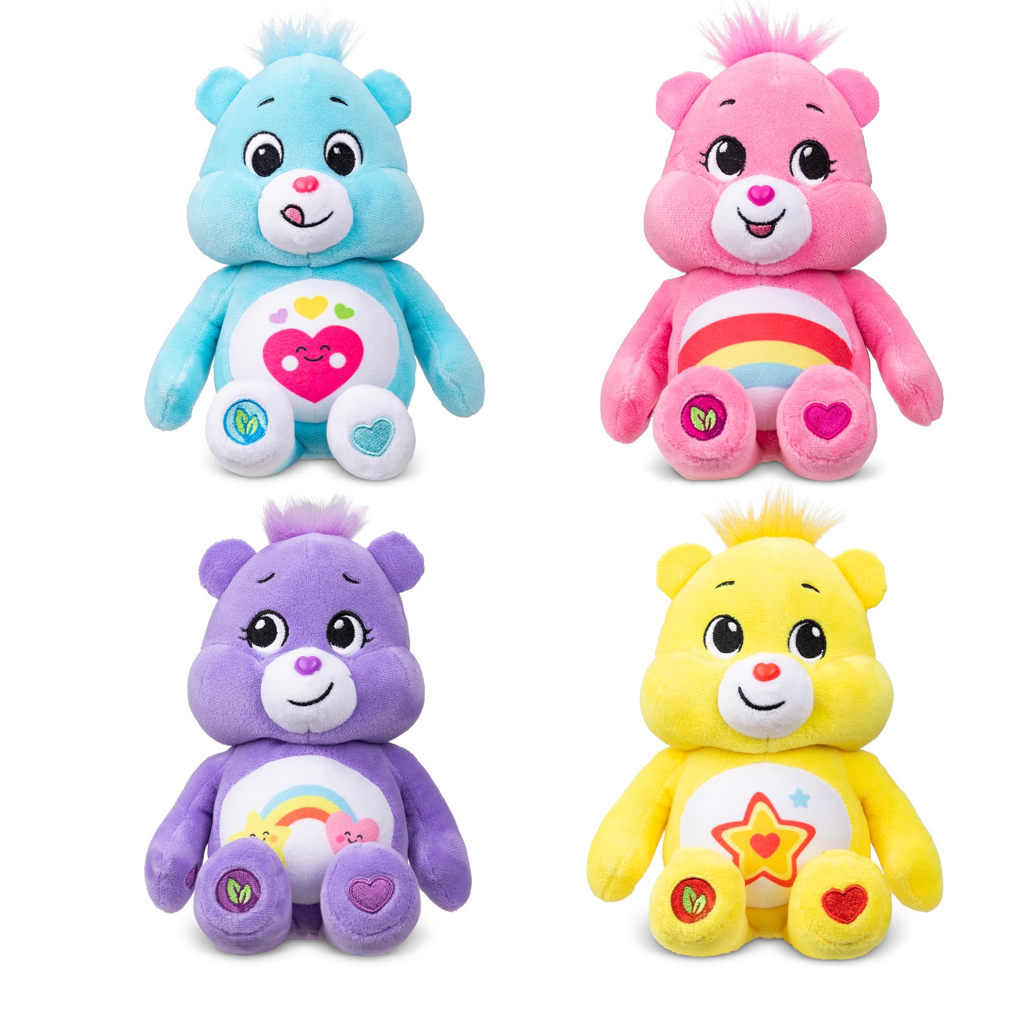Care Bears Treasure Box - Set of 4 Beanie Plush Toys for Kids & Collectors 3