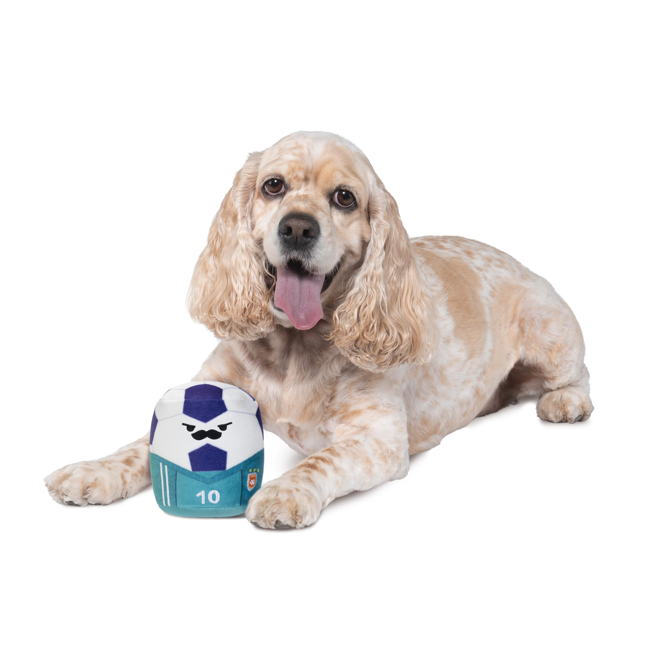 Squishmallows Chewmees Hasina Tennis Ball + Howie Soccer Ball Dog Toys, 2-Pack, Mini Plush 7