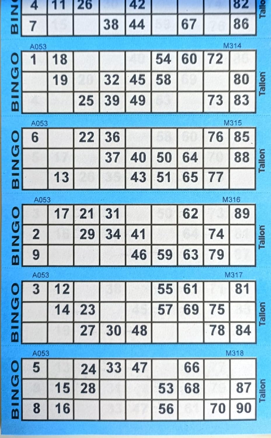 1ABOVE Bingo-Tickets Schreibwaren Multi Fun Bücher Seiten Jumbo 4