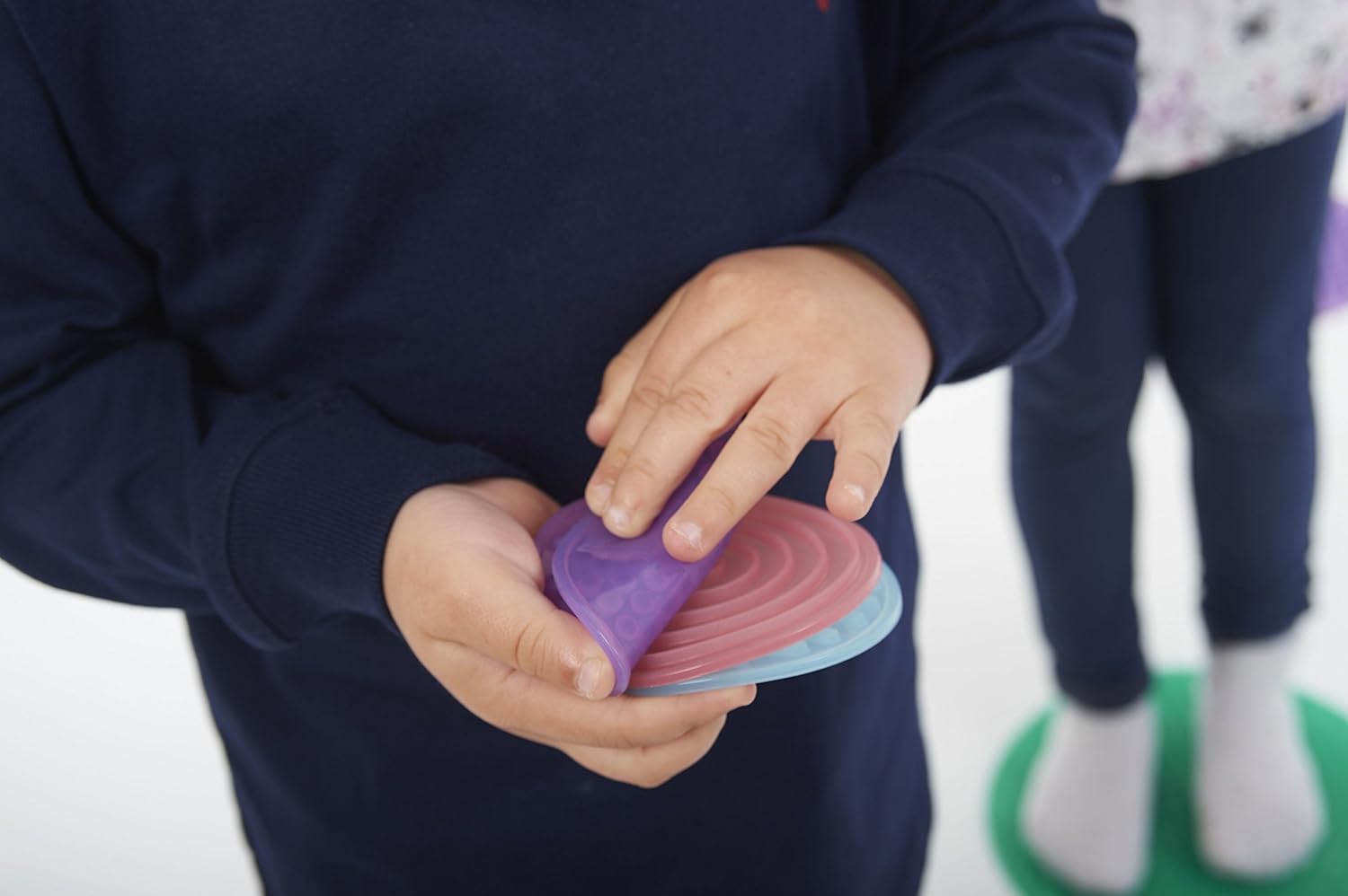 TickiT SiliShapes Sensory Circle Set - 10 Textured Silicone Circles for Tactile Play & Exploration 5