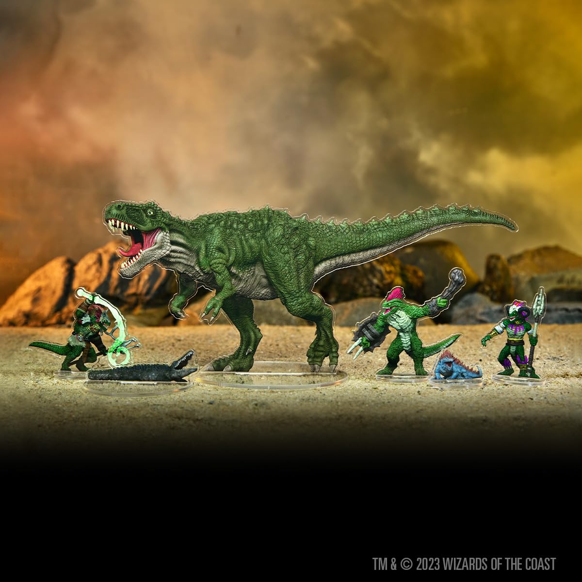 WizKids D&D Idols of the Realms: Scales & Tails - Reptile Den 2D Acrylic Miniatures Set | 17 Pieces 4