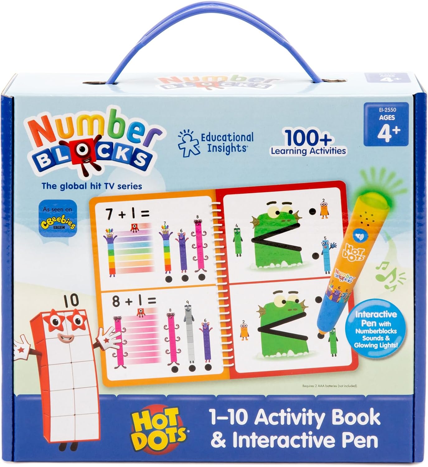 Learning Resources Hot Dots Numberblocks 1–10 Activity Book & Interactive Pen - Educational Electronic Learning Toy for Ages 4-8 4